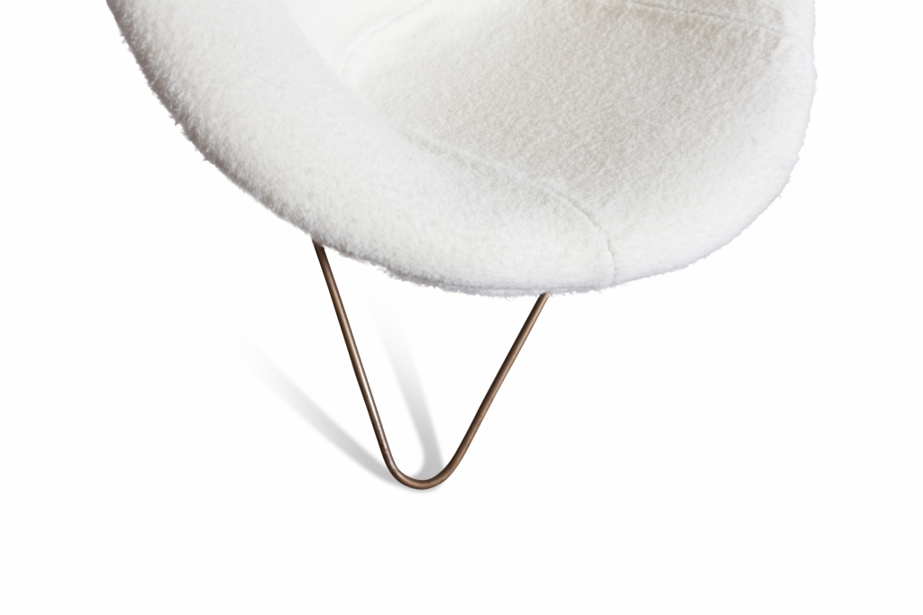Jean Royère easy chair in Pierre Frey fabric - 1950s