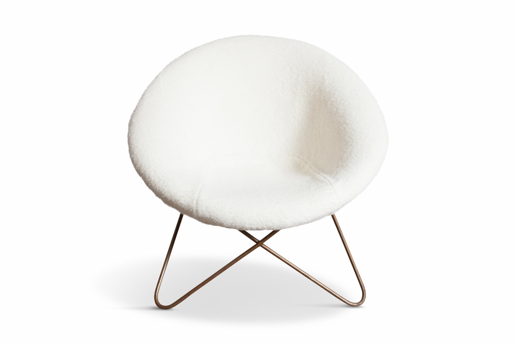 Jean Royère easy chair in Pierre Frey fabric - 1950s