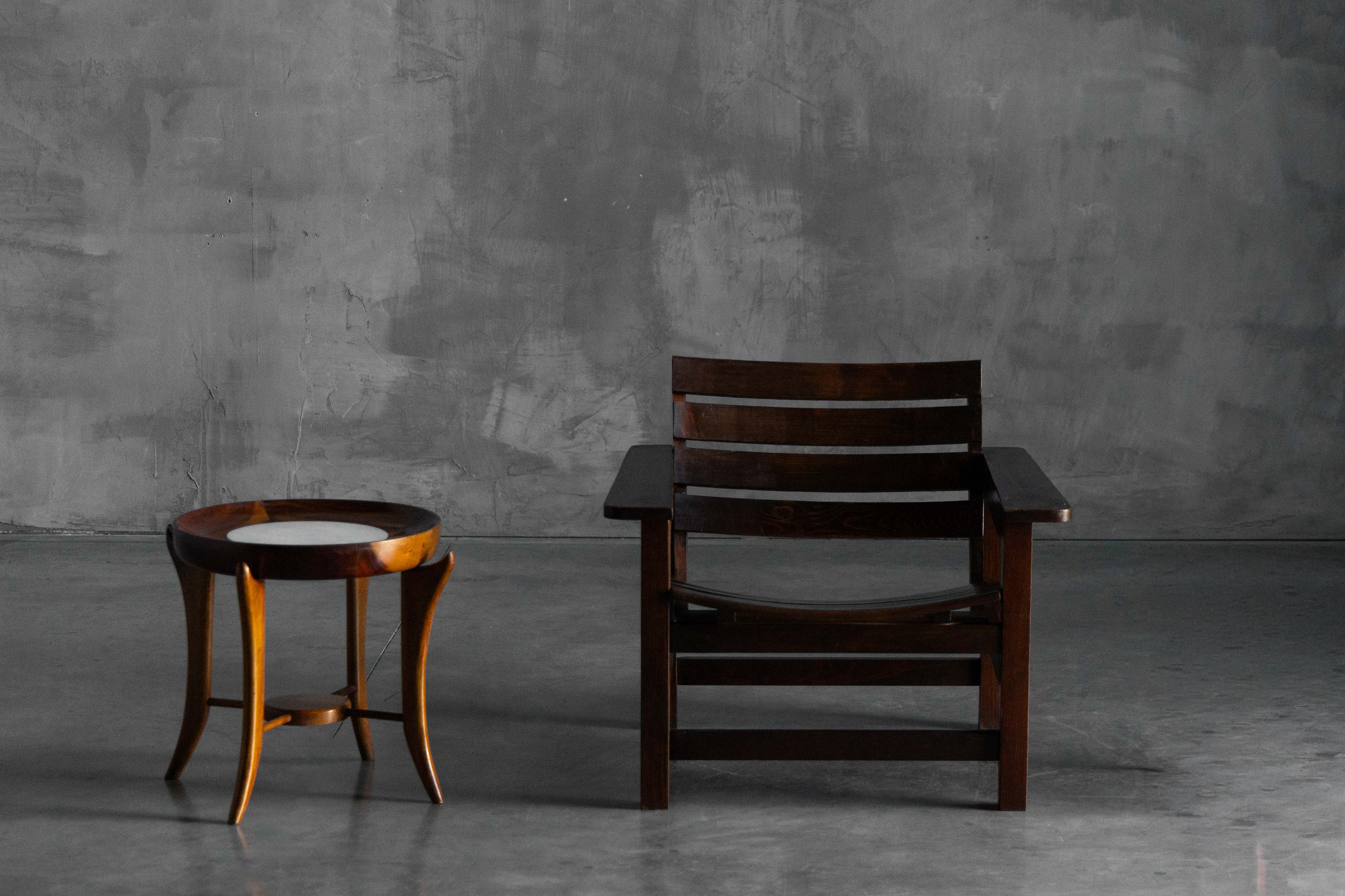 Maracanã Side Table by Giuseppe Scapinelli, Brazil - 1950s