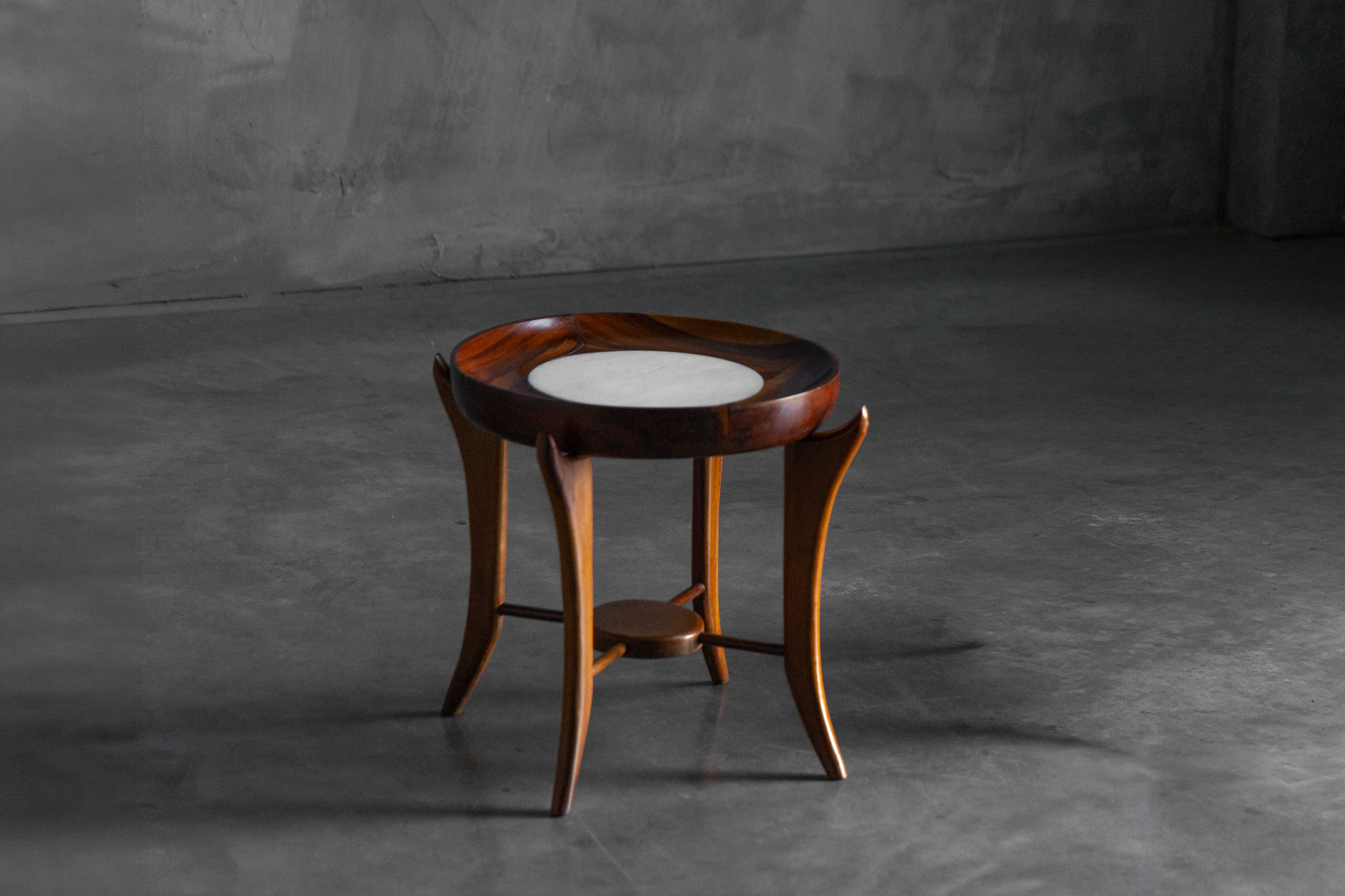 Maracanã Side Table by Giuseppe Scapinelli, Brazil - 1950s