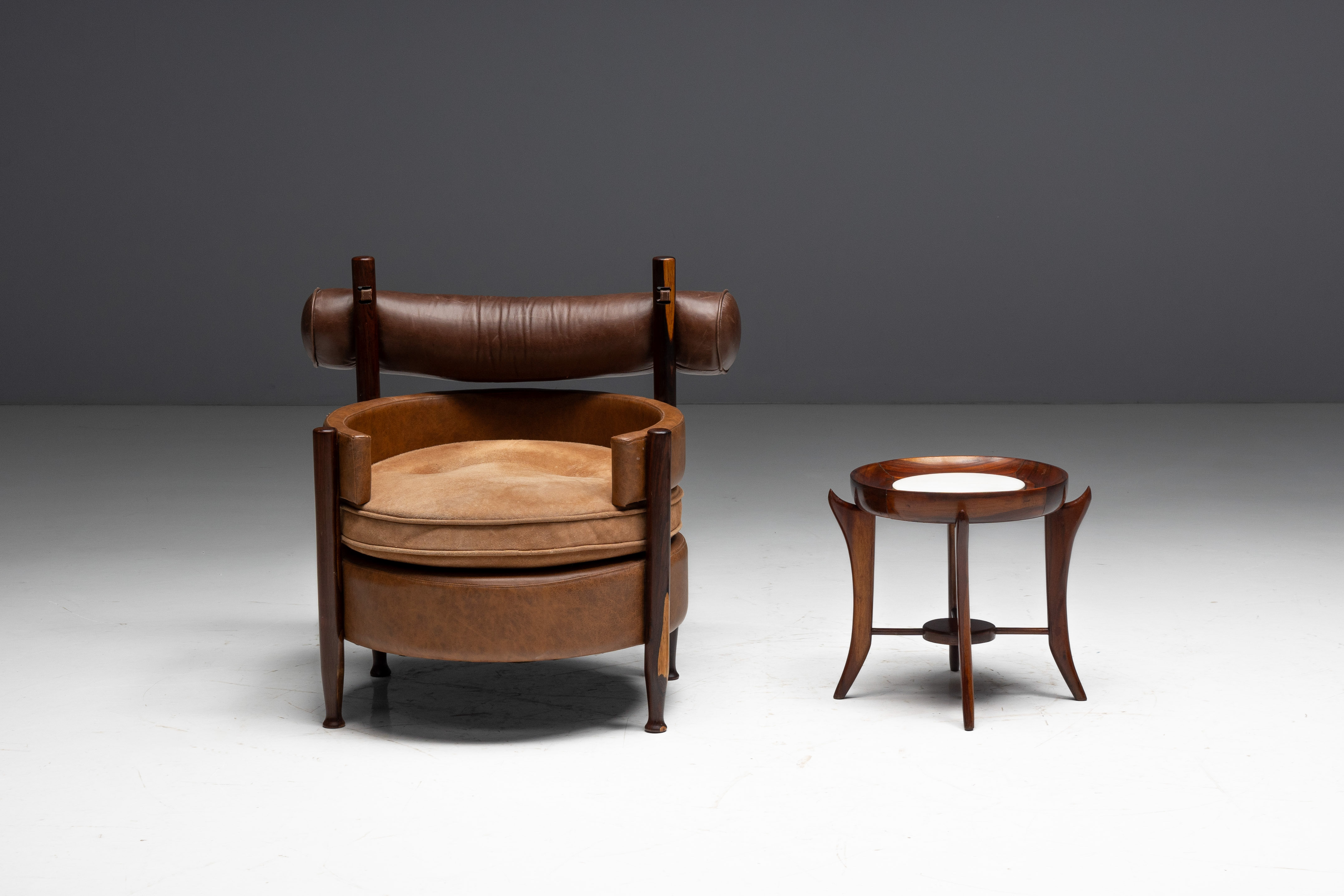 Maracanã Side Table by Giuseppe Scapinelli, Brazil - 1950s