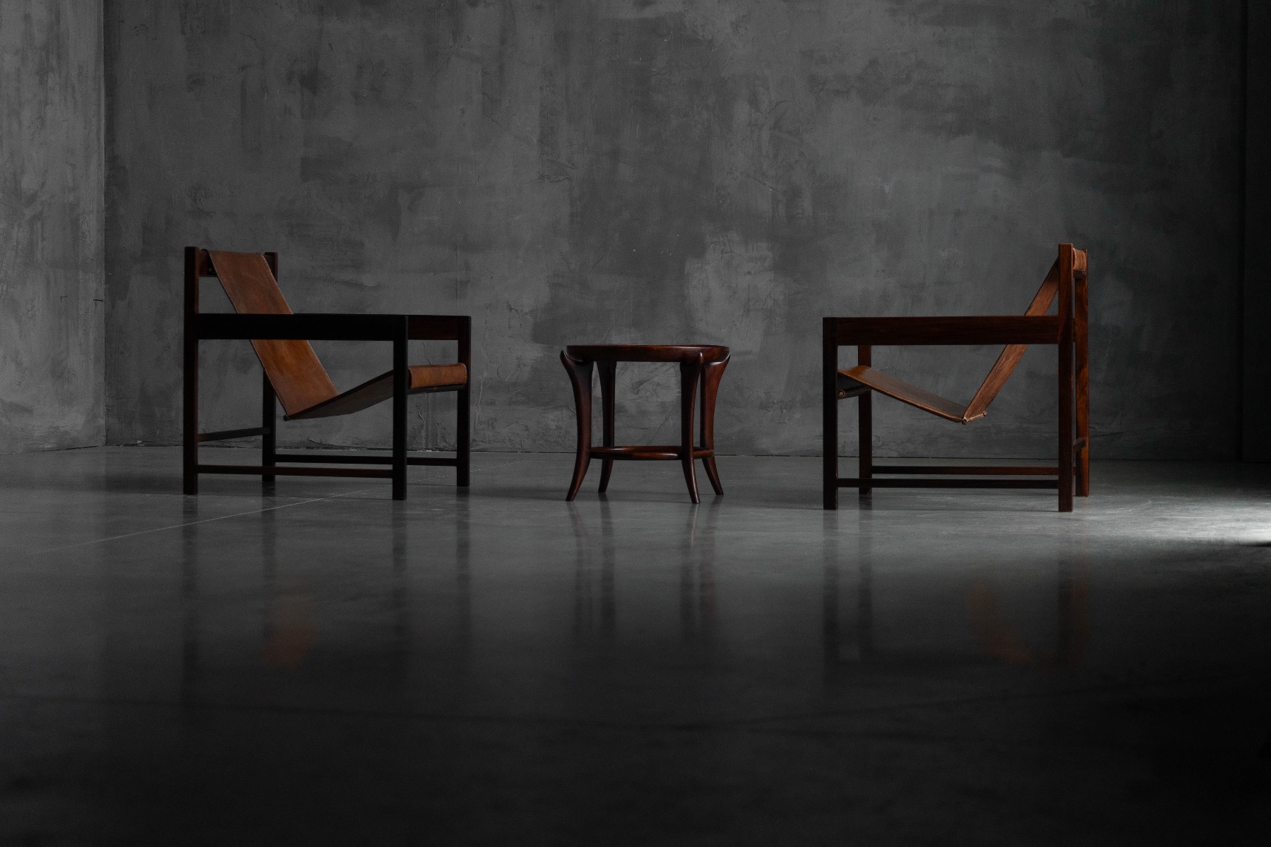 Maracanã Side Table by Giuseppe Scapinelli, Brazil - 1950s