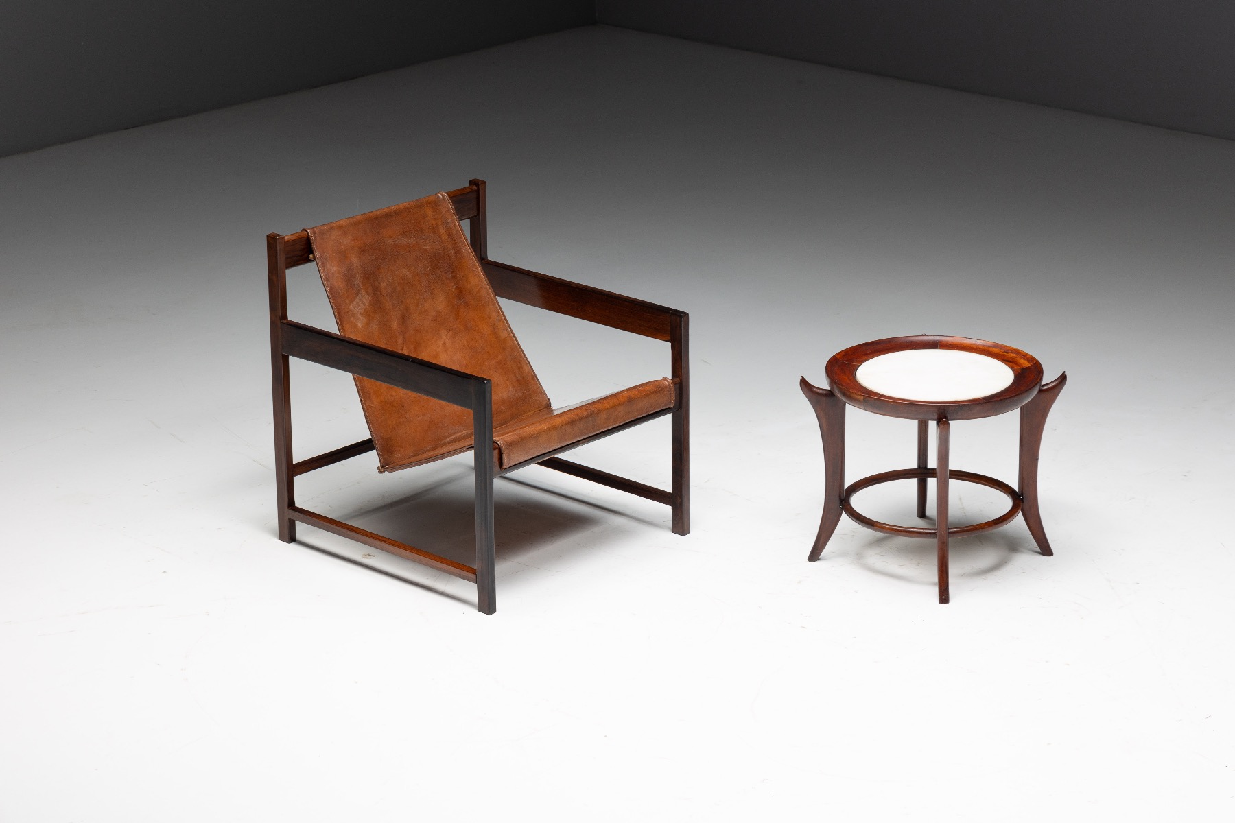 Maracanã Side Table by Giuseppe Scapinelli, Brazil - 1950s