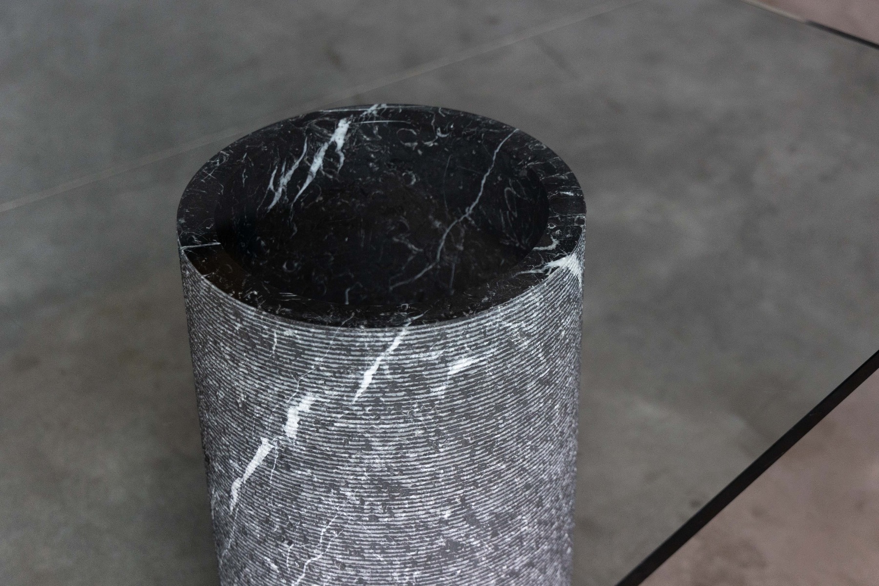 Marble and Glass Dining Table by Massimo Vignelli, Italy – 1980s