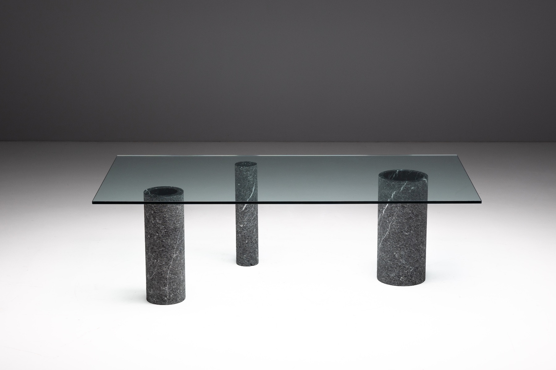 Marble and Glass Dining Table by Massimo Vignelli, Italy – 1980s