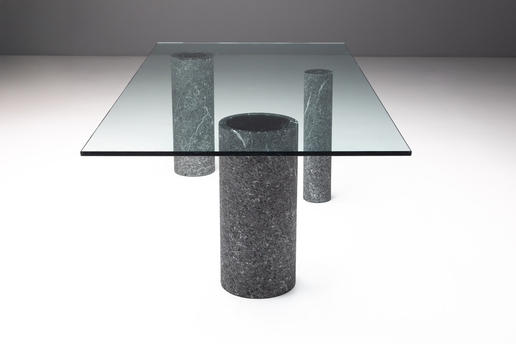 Marble and Glass Dining Table by Massimo Vignelli, Italy – 1980s
