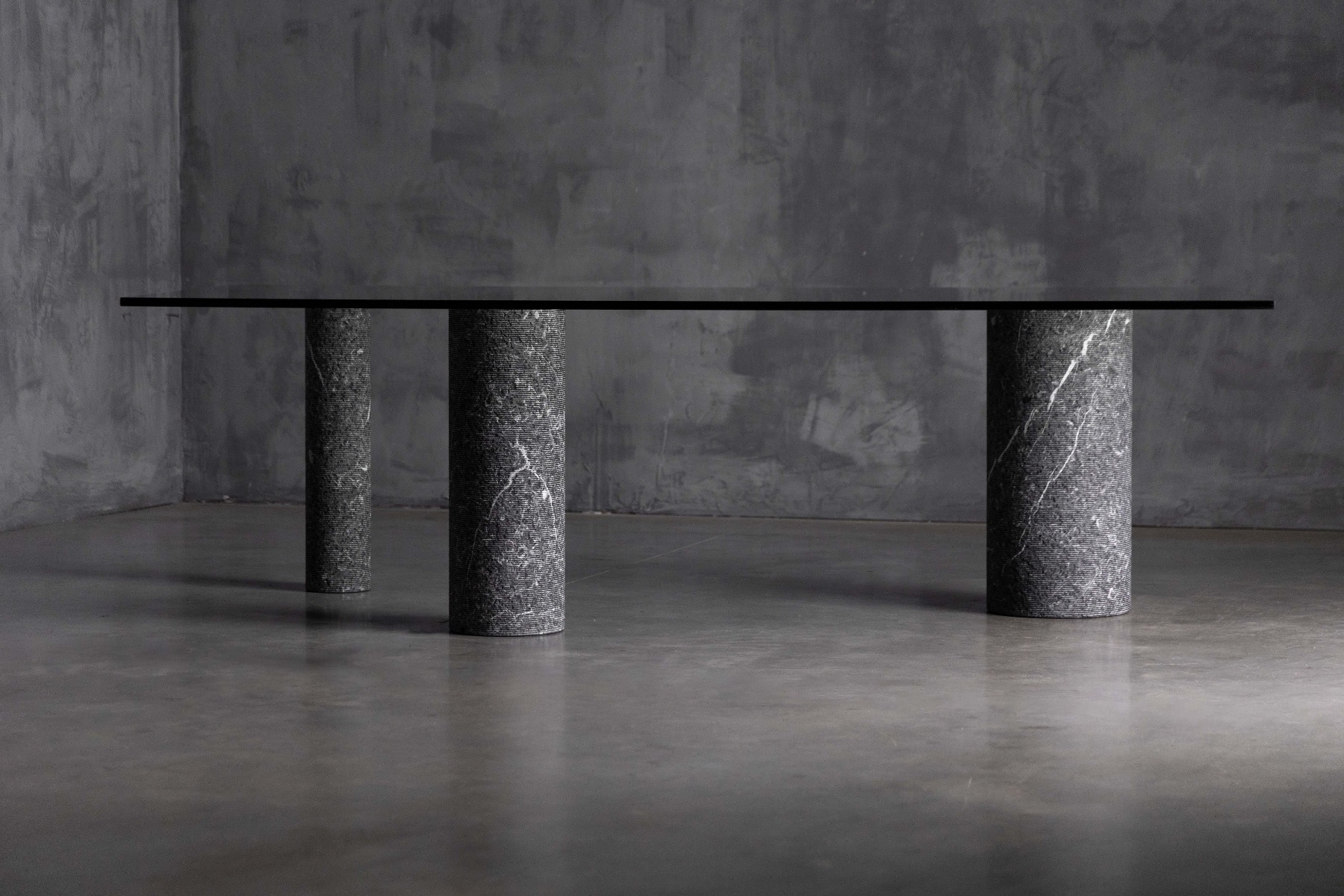 Marble and Glass Dining Table by Massimo Vignelli, Italy – 1980s