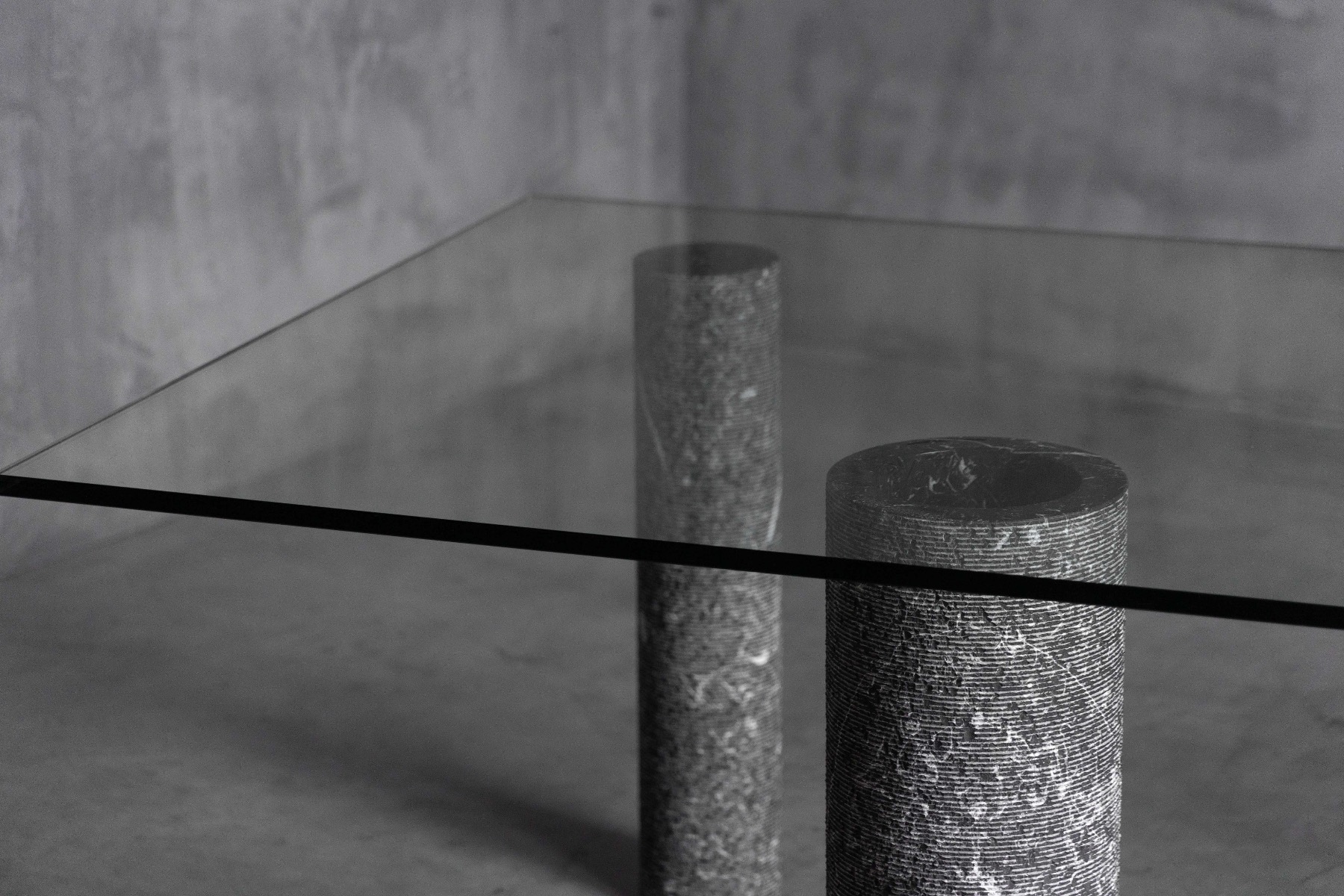 Marble and Glass Dining Table by Massimo Vignelli, Italy – 1980s