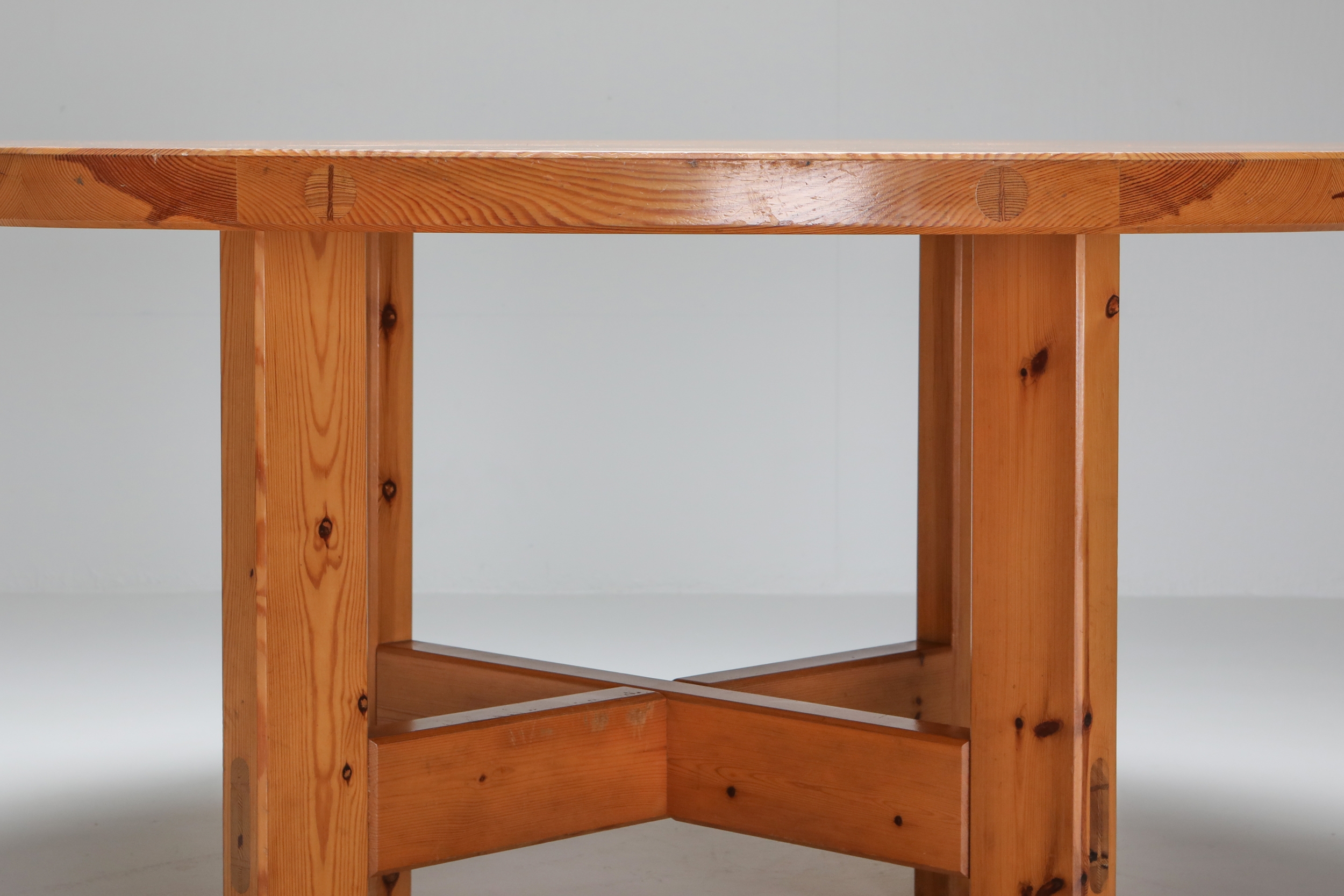 Roland Wilhelmsson Solid Pine Dining Table for Karl Anderson & Söner, Sweden - 1960's