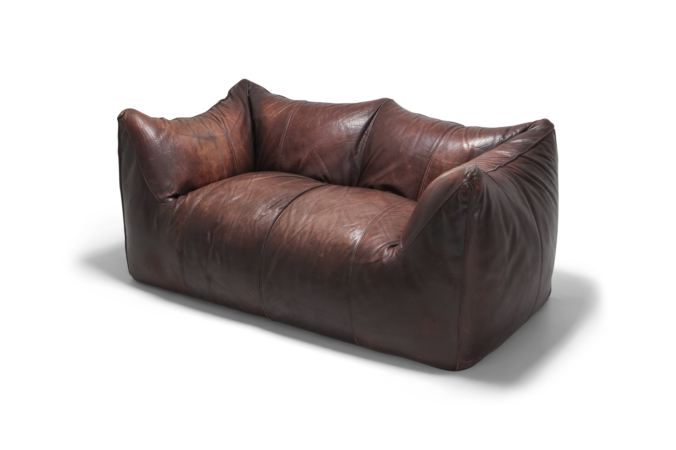 Bambole First Edition in Brown Leather by Mario Bellini - 1970s