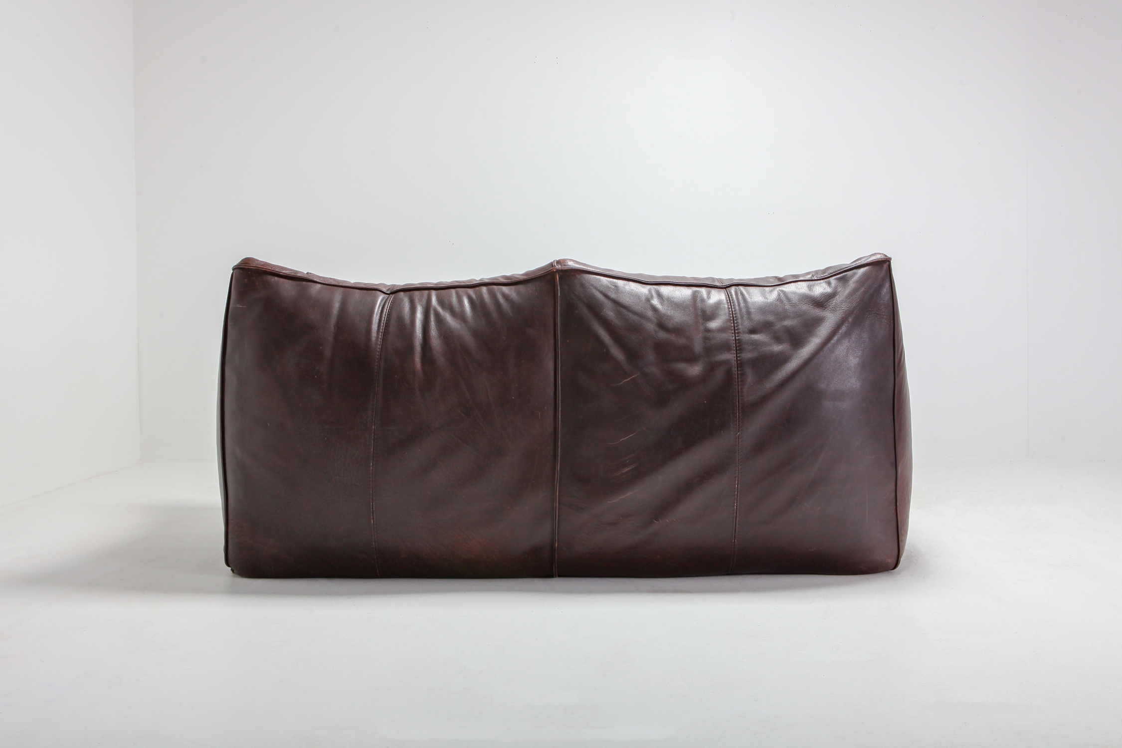 Bambole First Edition in Brown Leather by Mario Bellini - 1970s