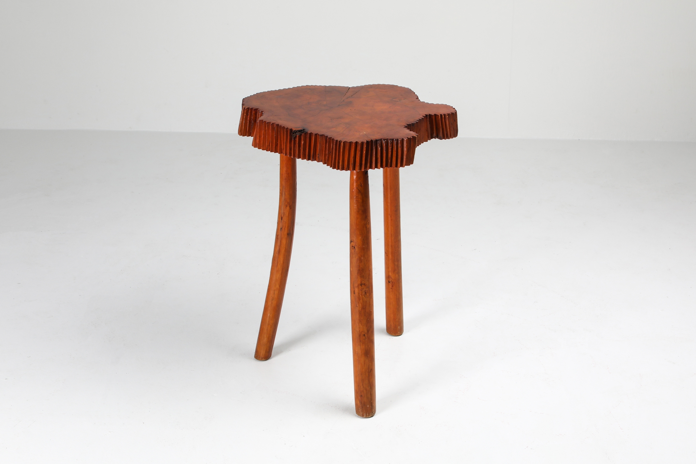 Wabi Sabi Burl Occasional Table - 1970s