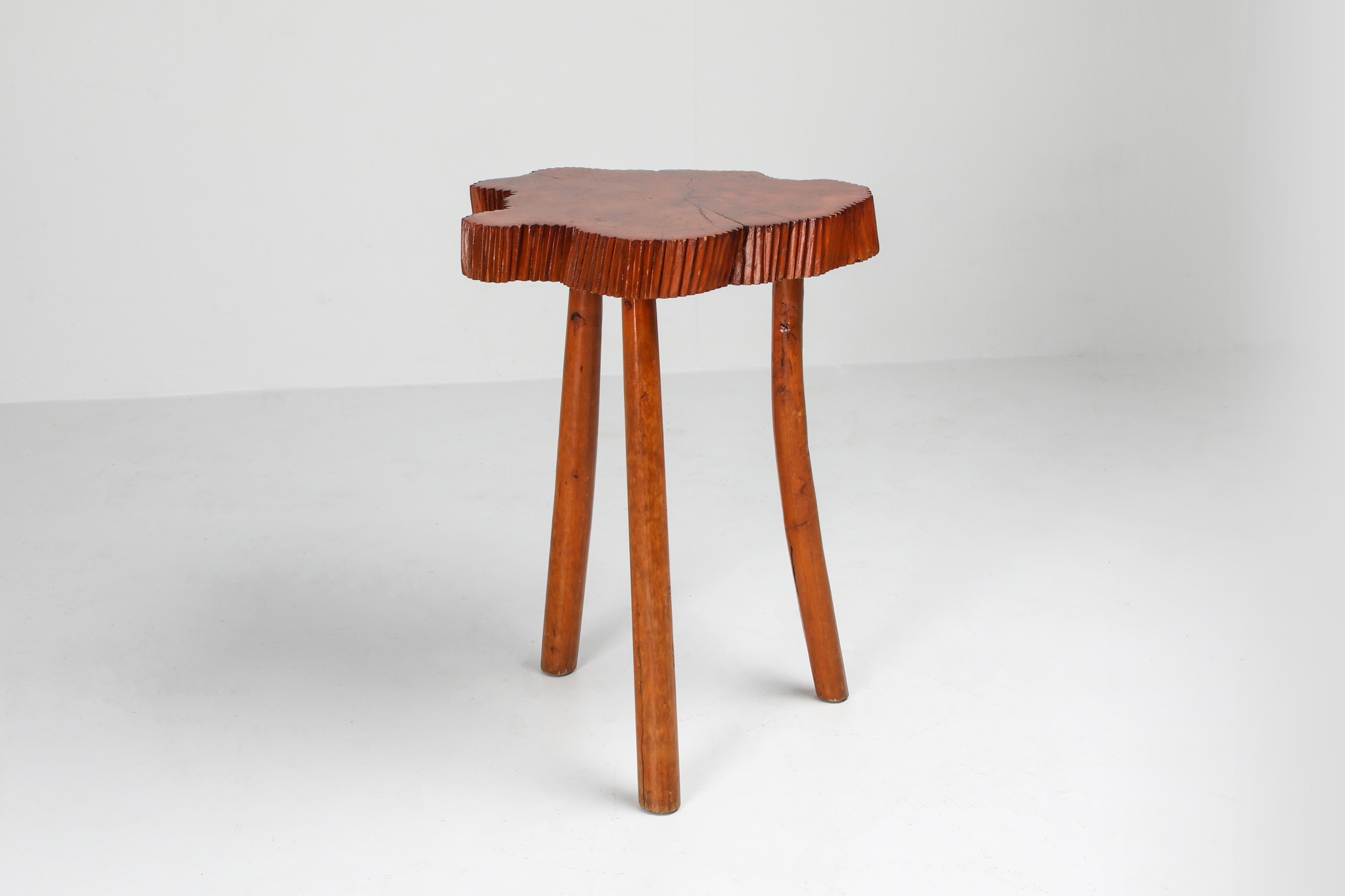 Wabi Sabi Burl Occasional Table - 1970s
