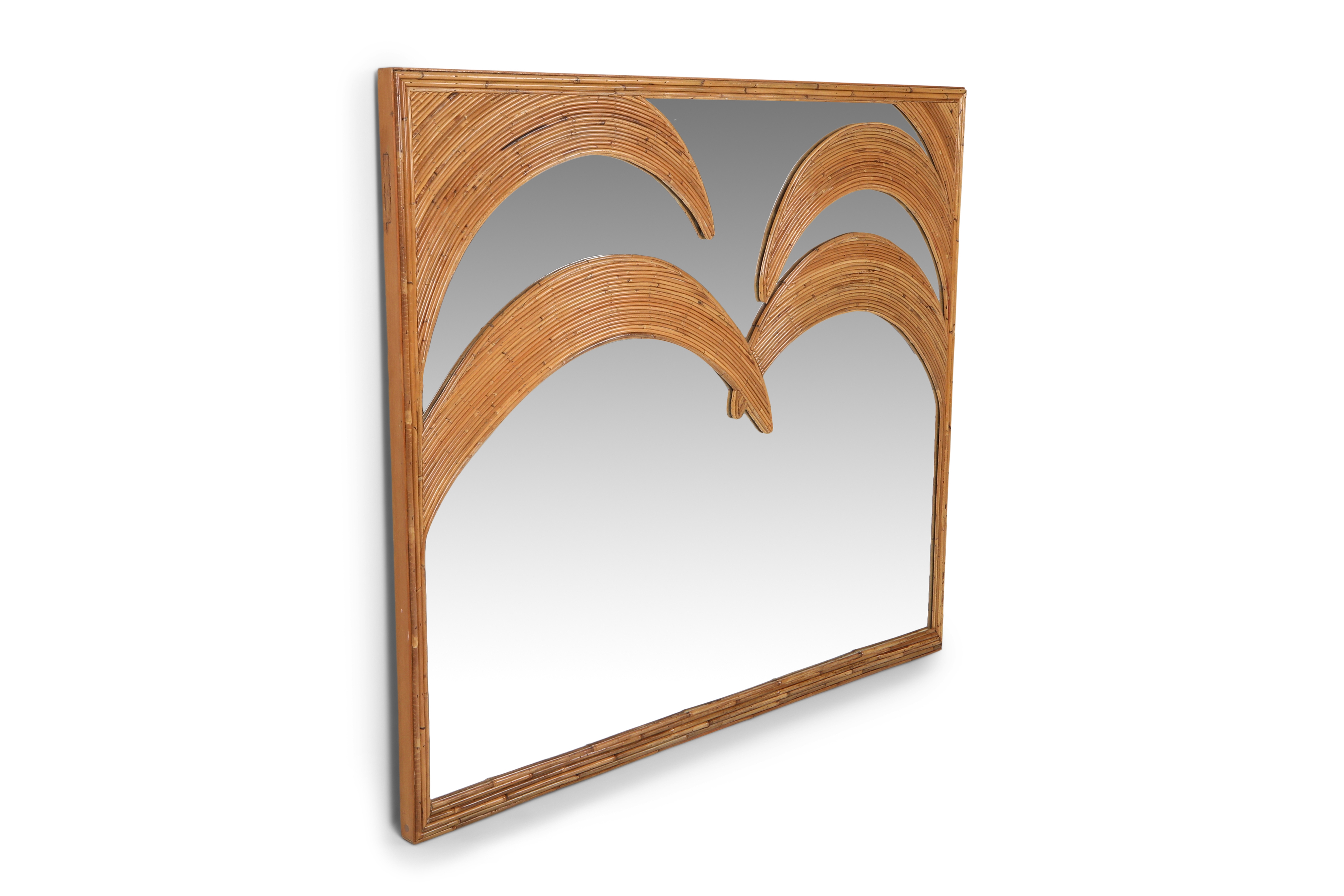 Vivai Del Sud Large Tropicalist Mirror - 1970s