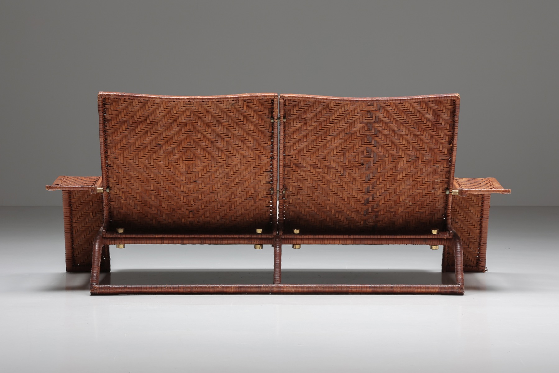 Marzio Cecchi Leather 2-Seater Couch - 1970's