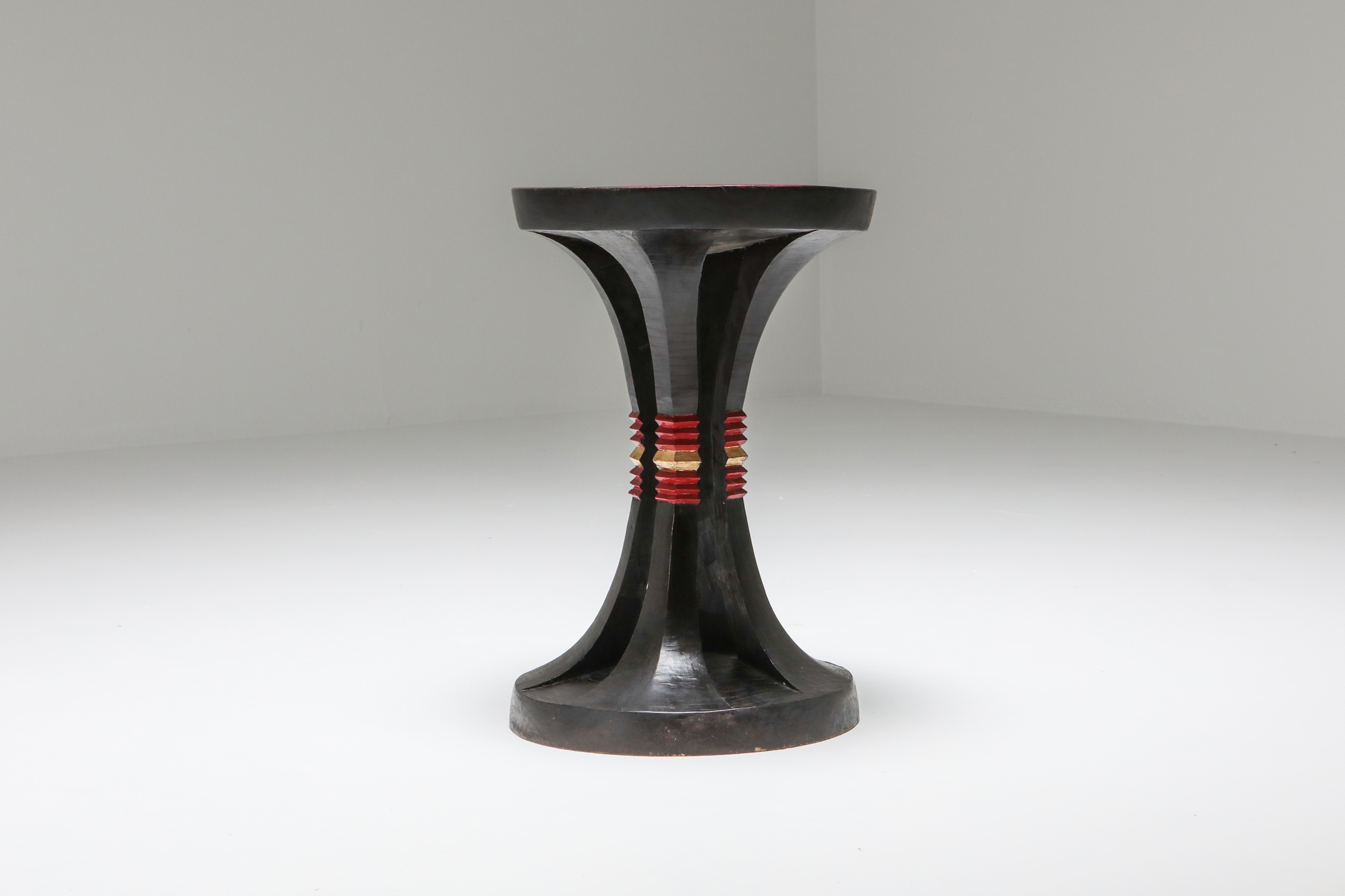 Art Deco stool in the manner of Jean Royère - 1940s