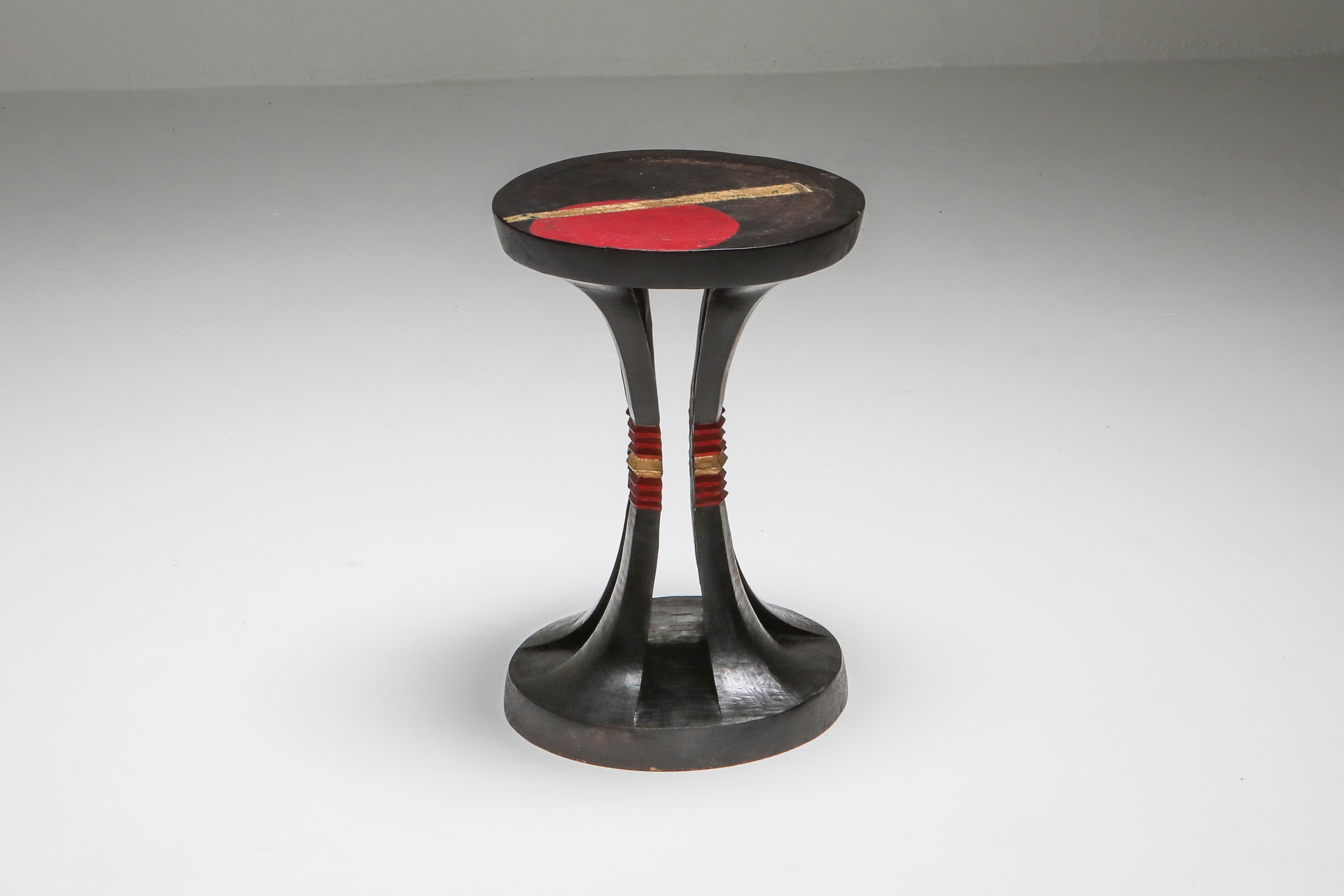Art Deco stool in the manner of Jean Royère - 1940s