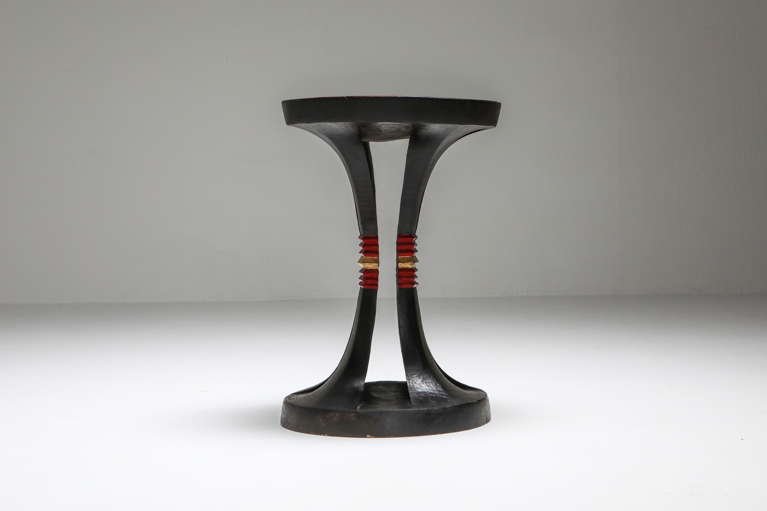 Art Deco stool in the manner of Jean Royère - 1940s