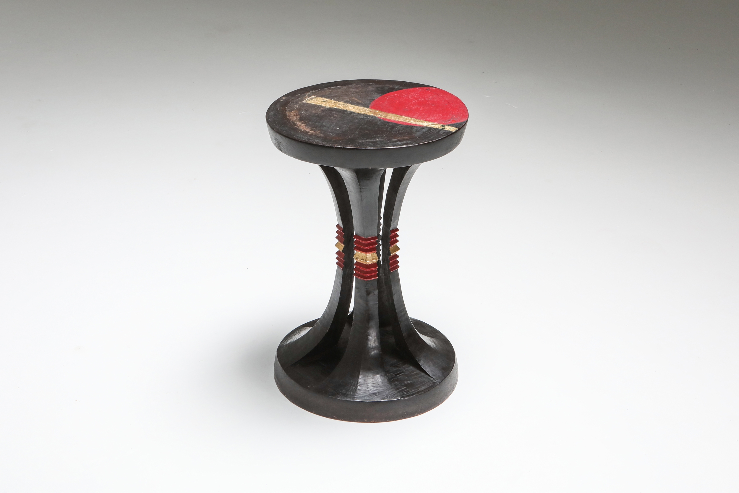 Art Deco stool in the manner of Jean Royère - 1940s
