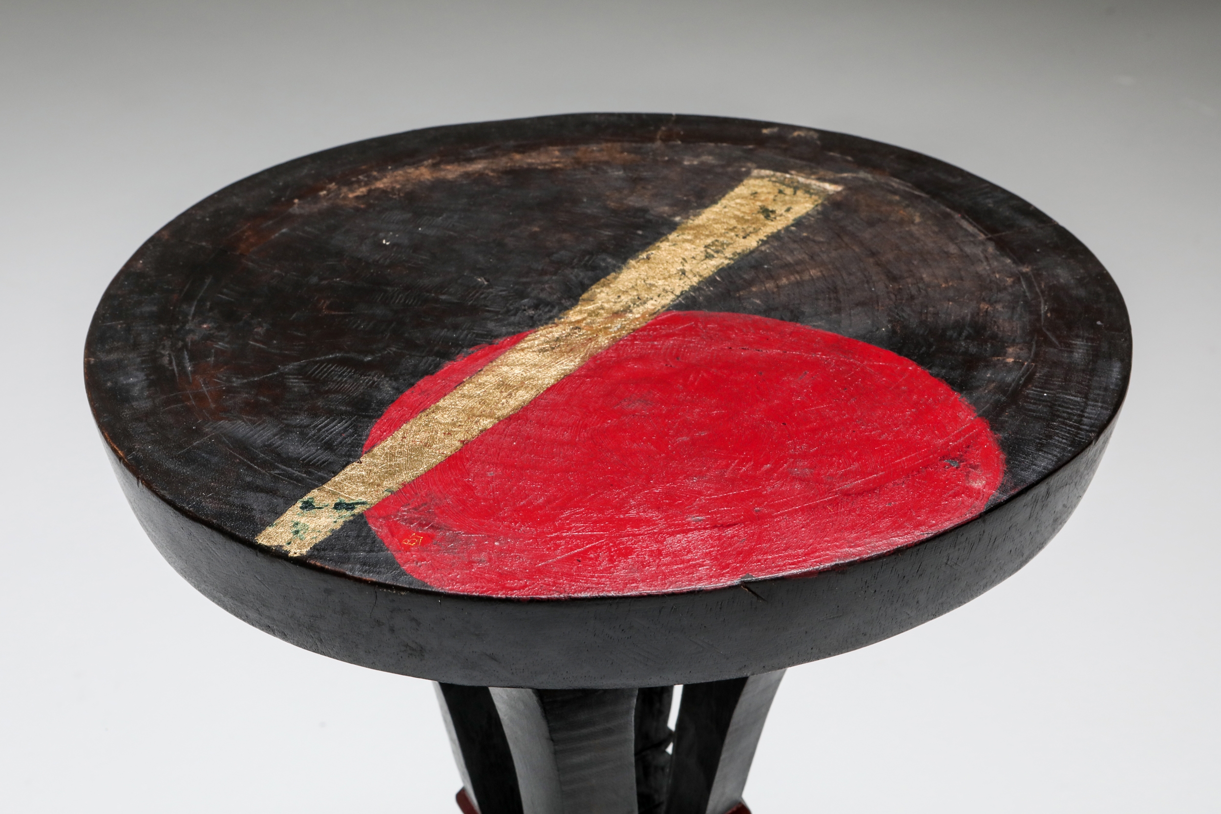 Art Deco stool in the manner of Jean Royère - 1940s