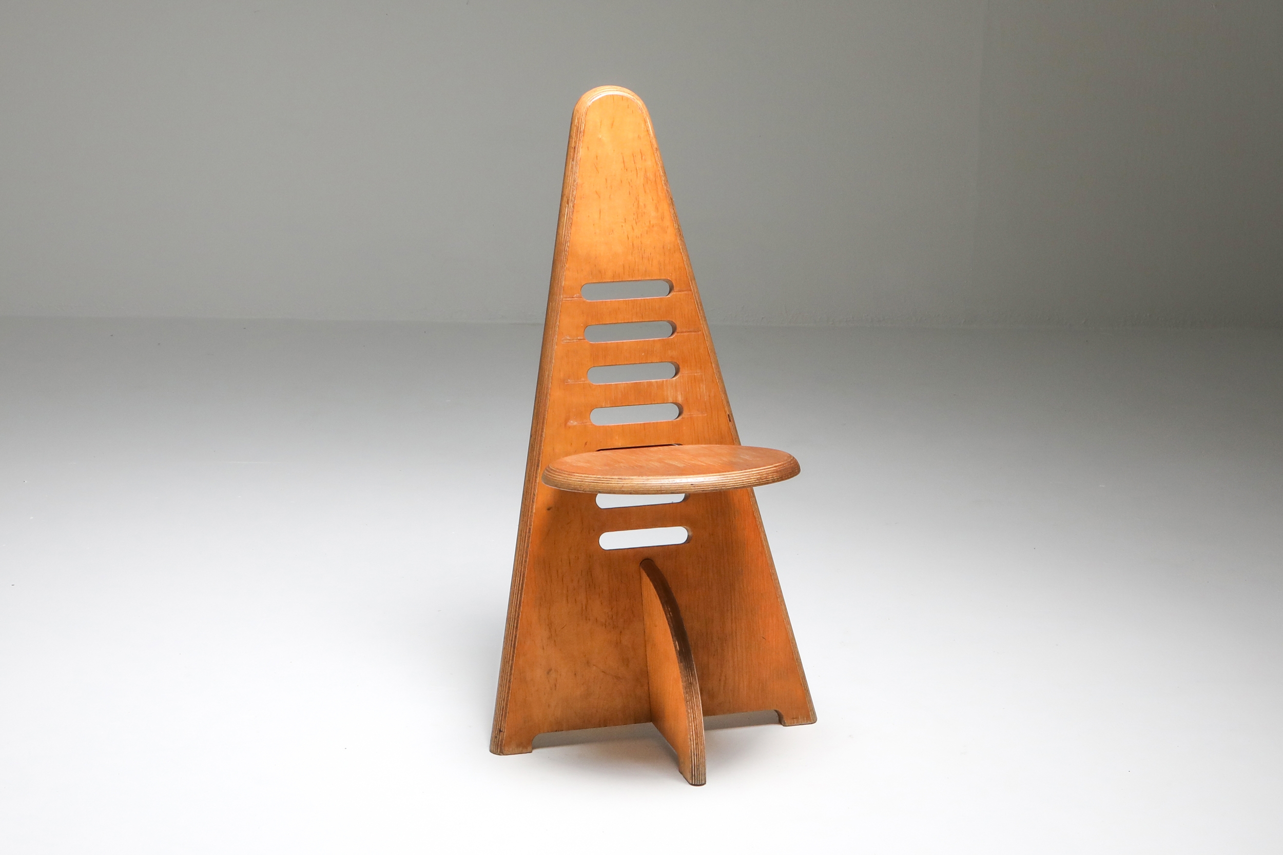 Unusual chair by dutch designer Gijs Boelaars for Lundia - 1970s