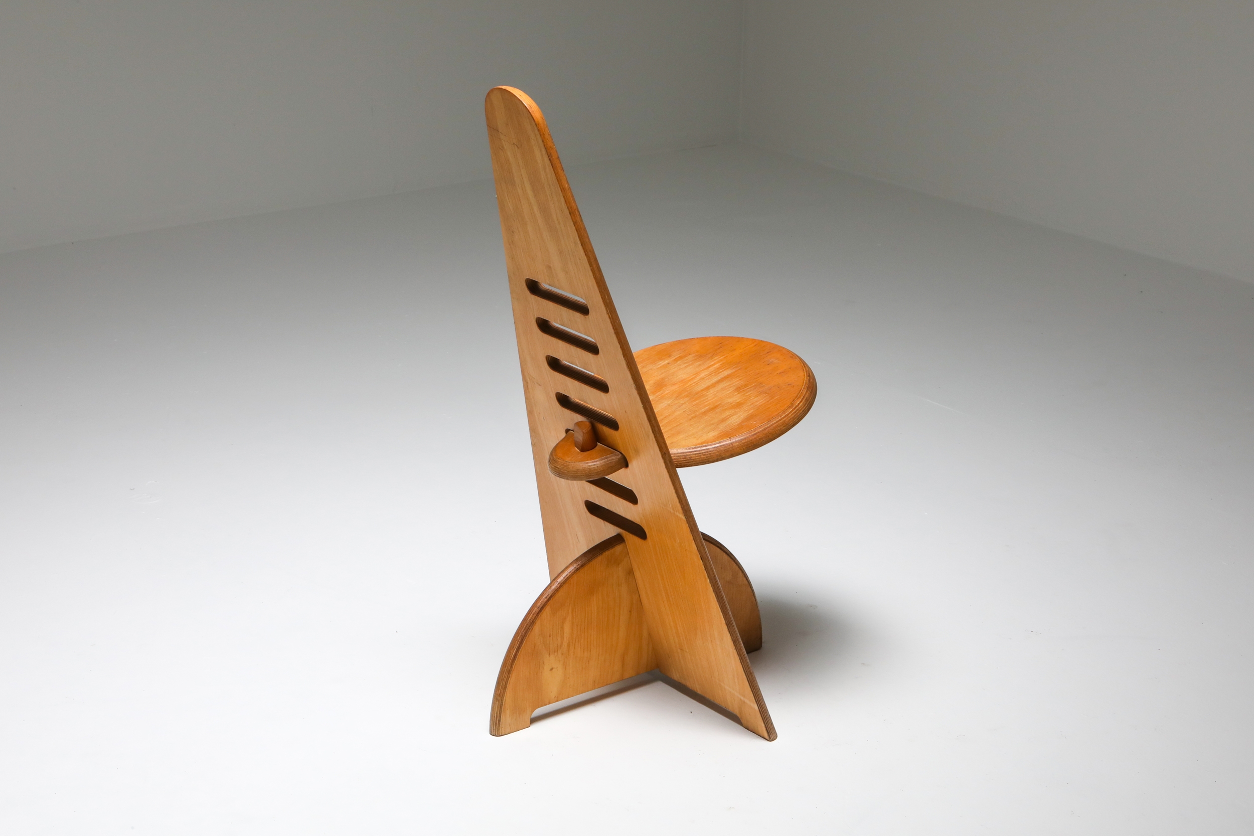 Unusual chair by dutch designer Gijs Boelaars for Lundia - 1970s