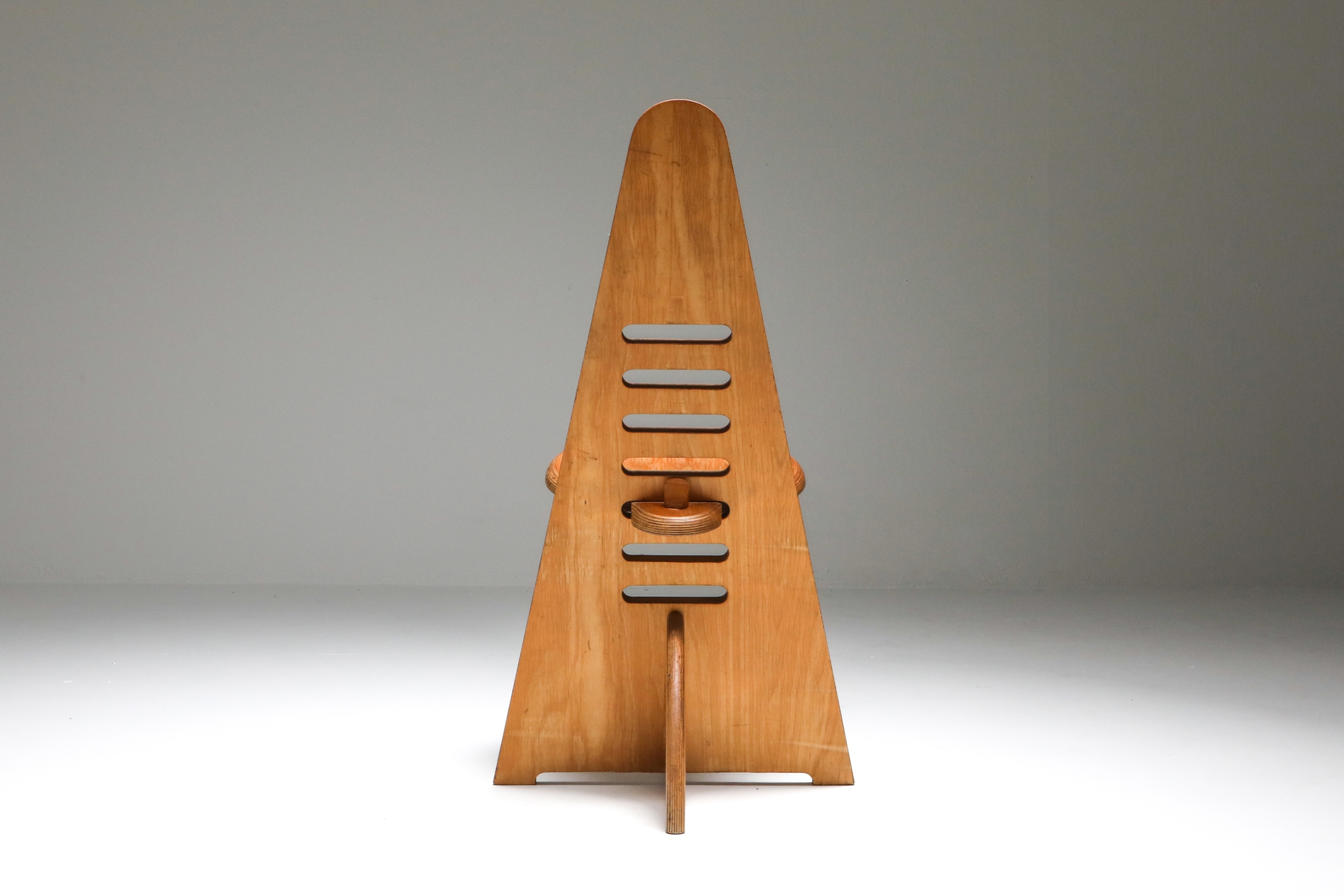 Unusual chair by dutch designer Gijs Boelaars for Lundia - 1970s