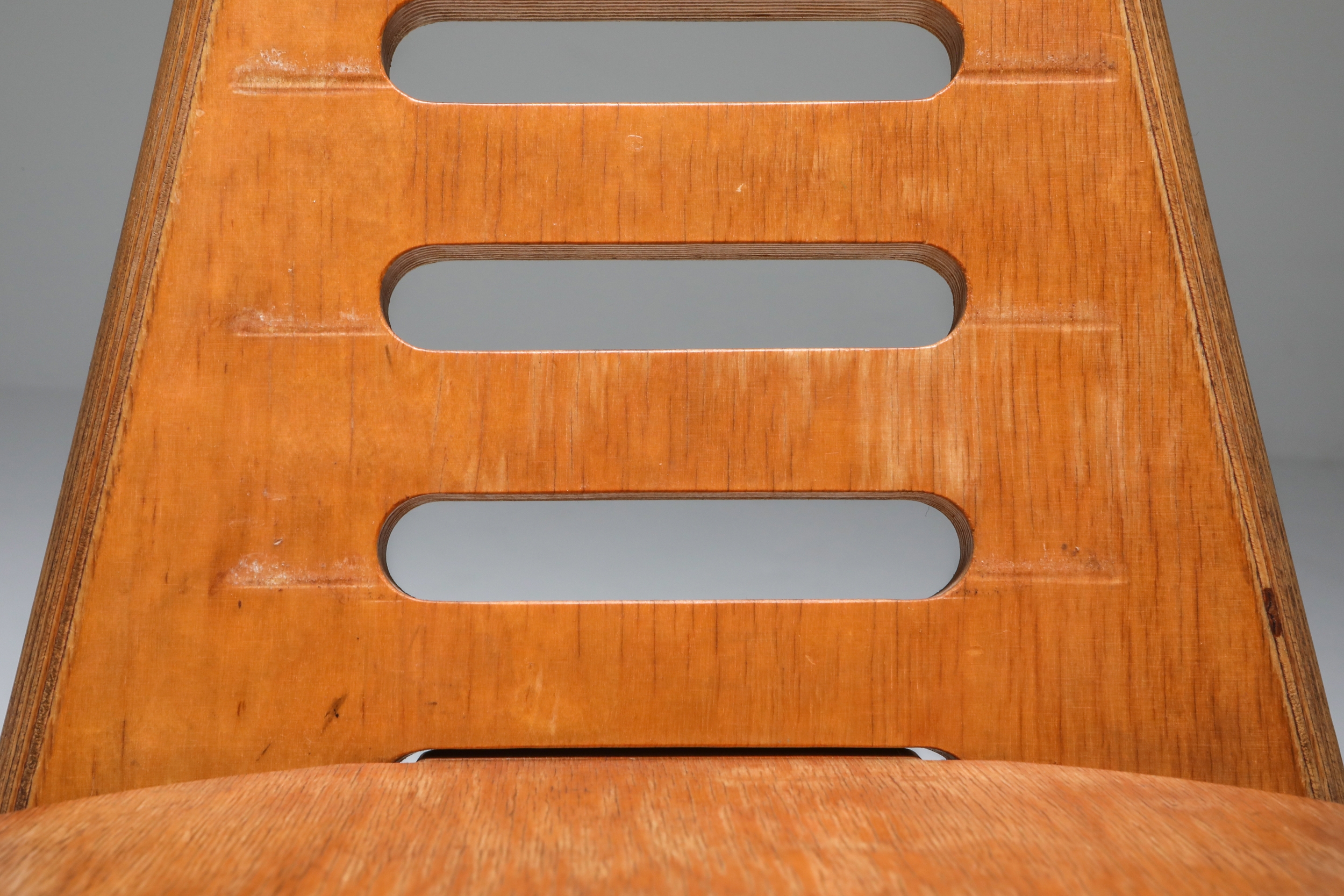 Unusual chair by dutch designer Gijs Boelaars for Lundia - 1970s