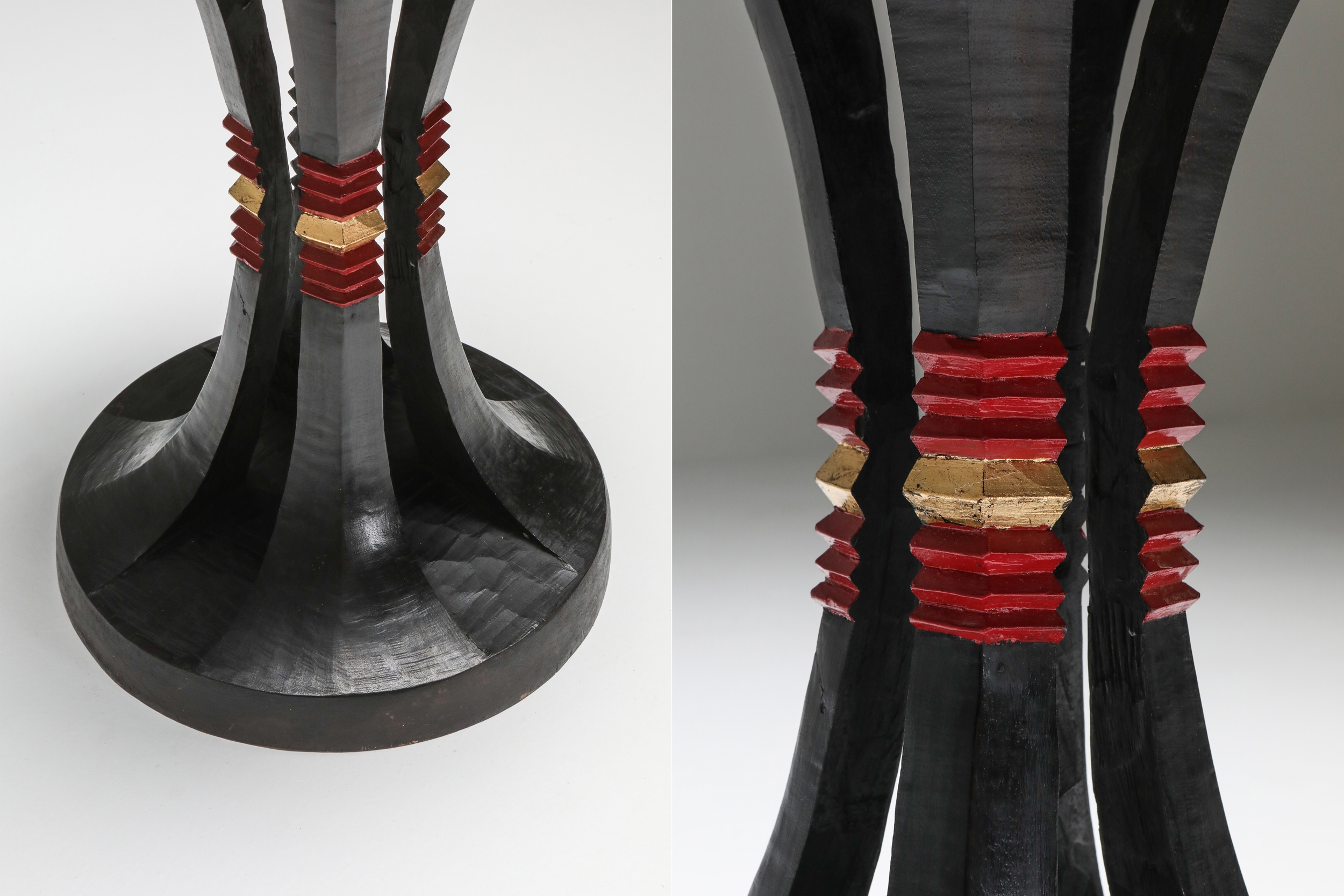 Art Deco stool in the manner of Jean Royère - 1940s