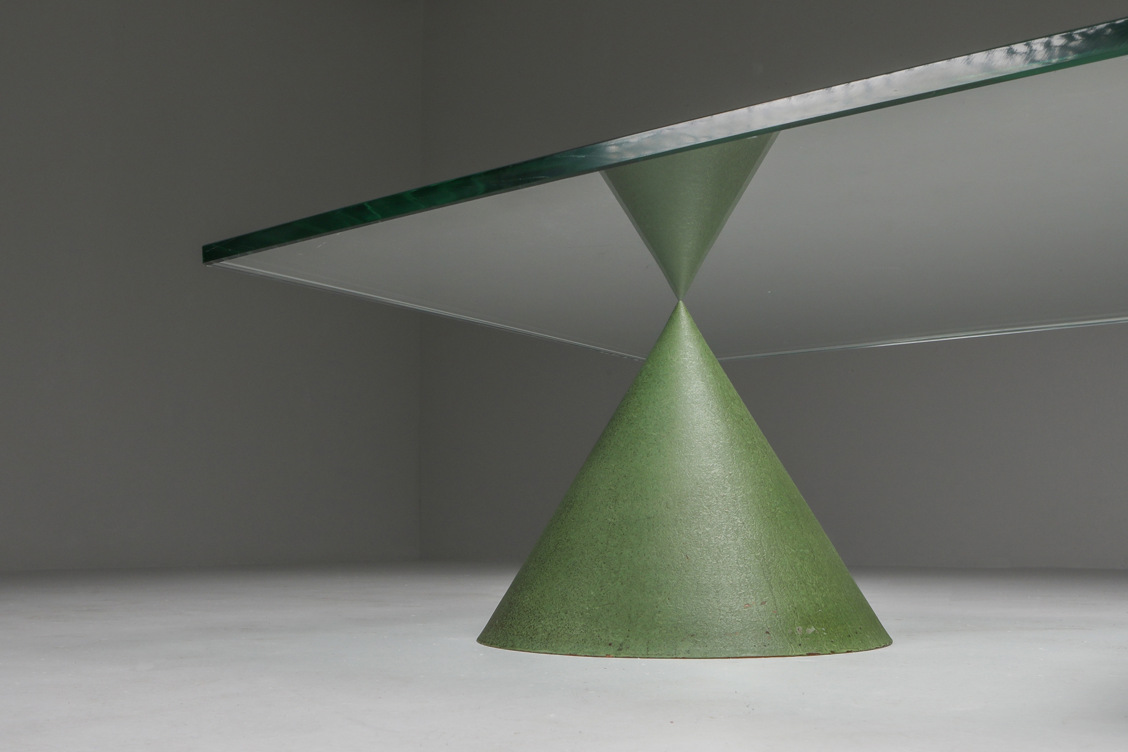 Vignelli Marble and Copper 'Kono' Coffee Table - 1985