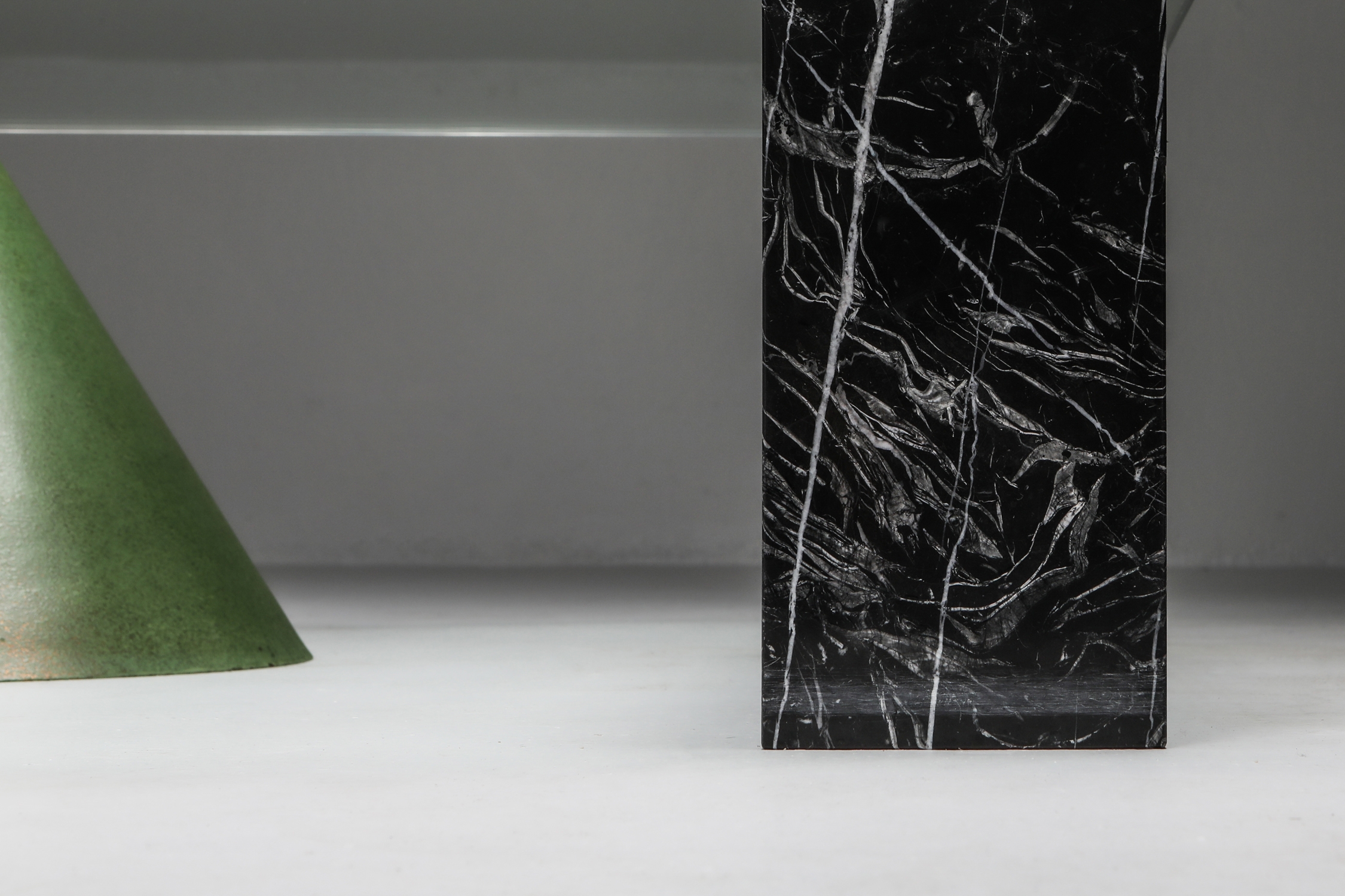 Vignelli Marble and Copper 'Kono' Coffee Table - 1985