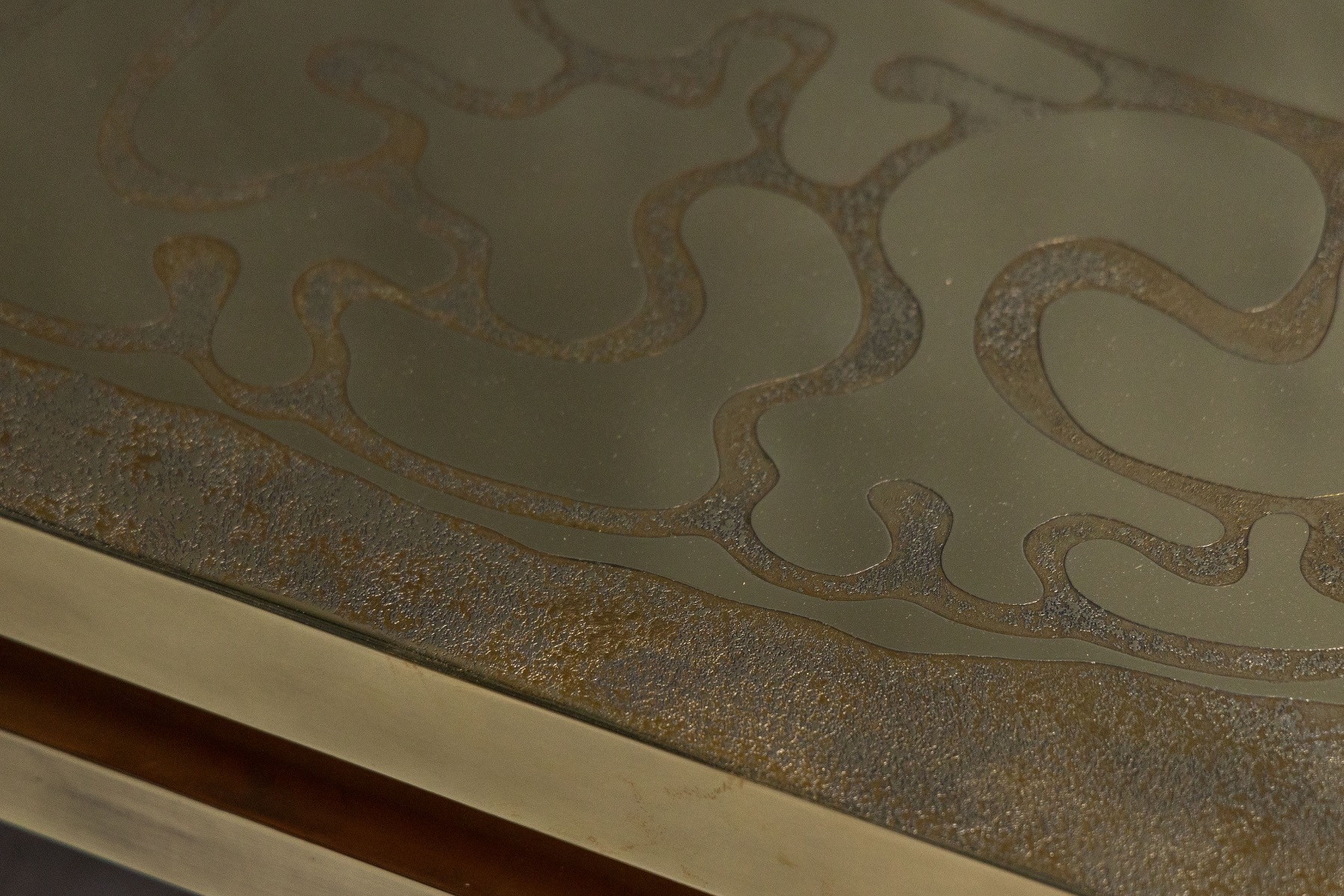 Brass Coffee Table by Willy Daro - 1970s
