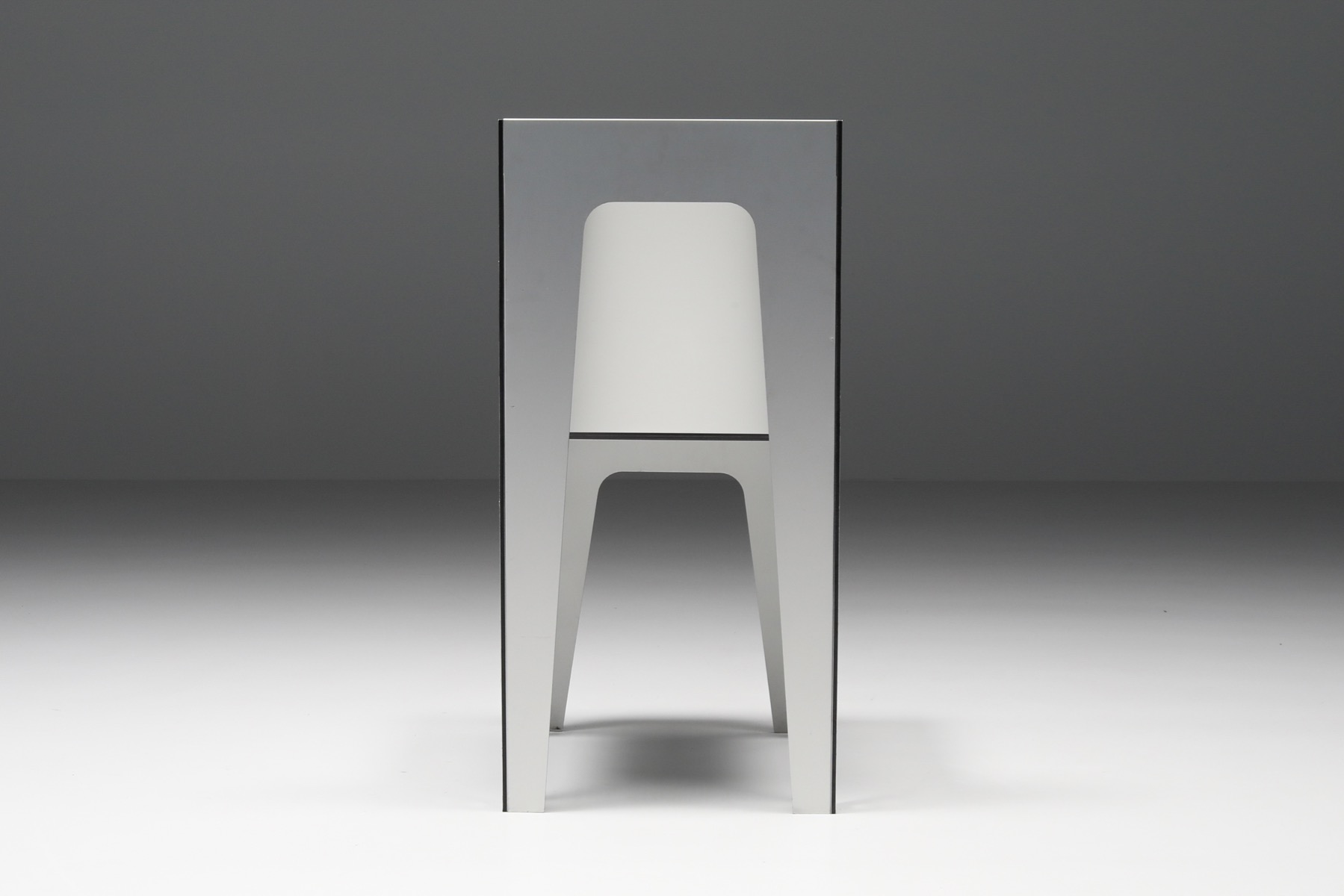 Richard Hutten Architectural Metal Side Chair - 1999