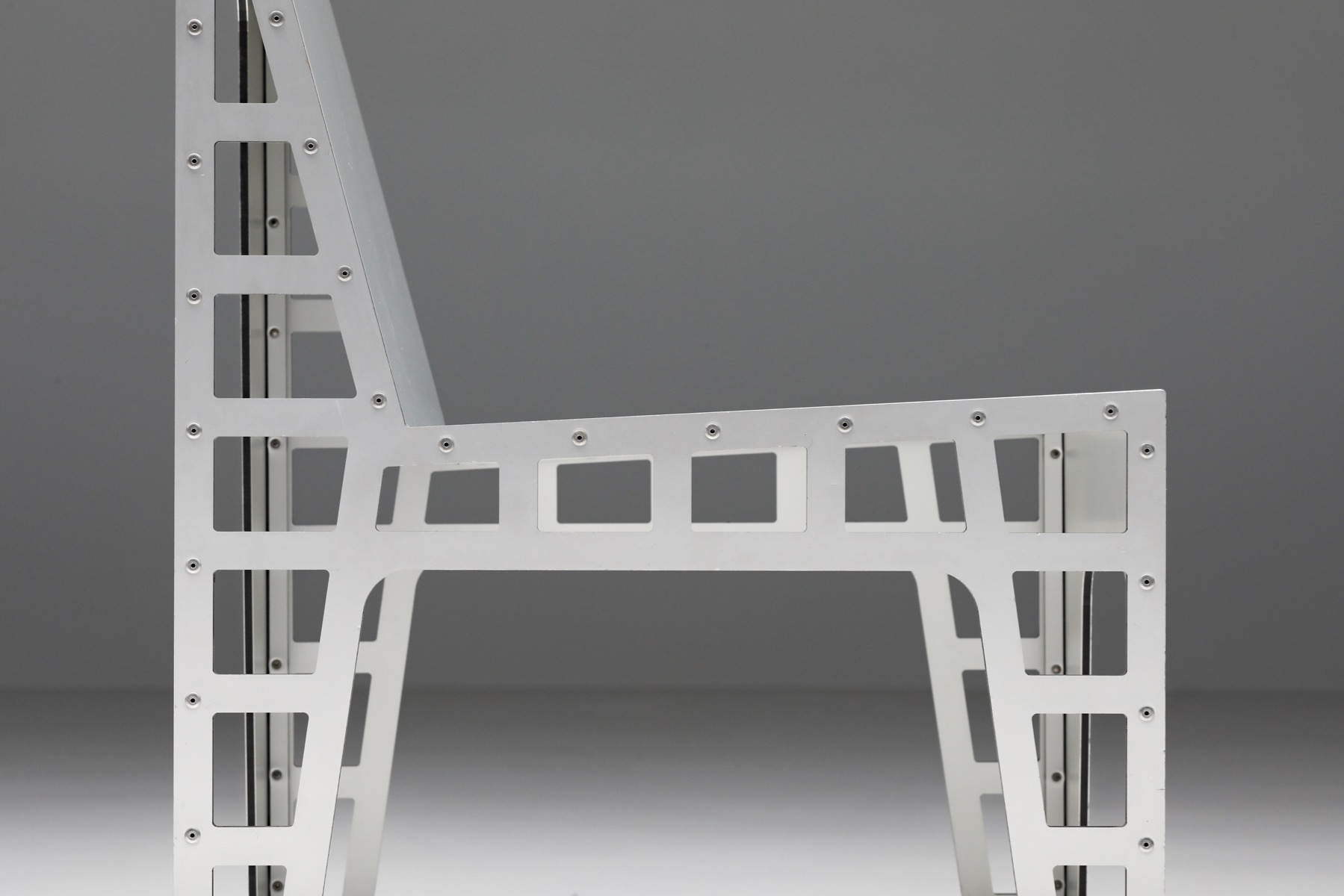 Richard Hutten Architectural Metal Side Chair - 1999