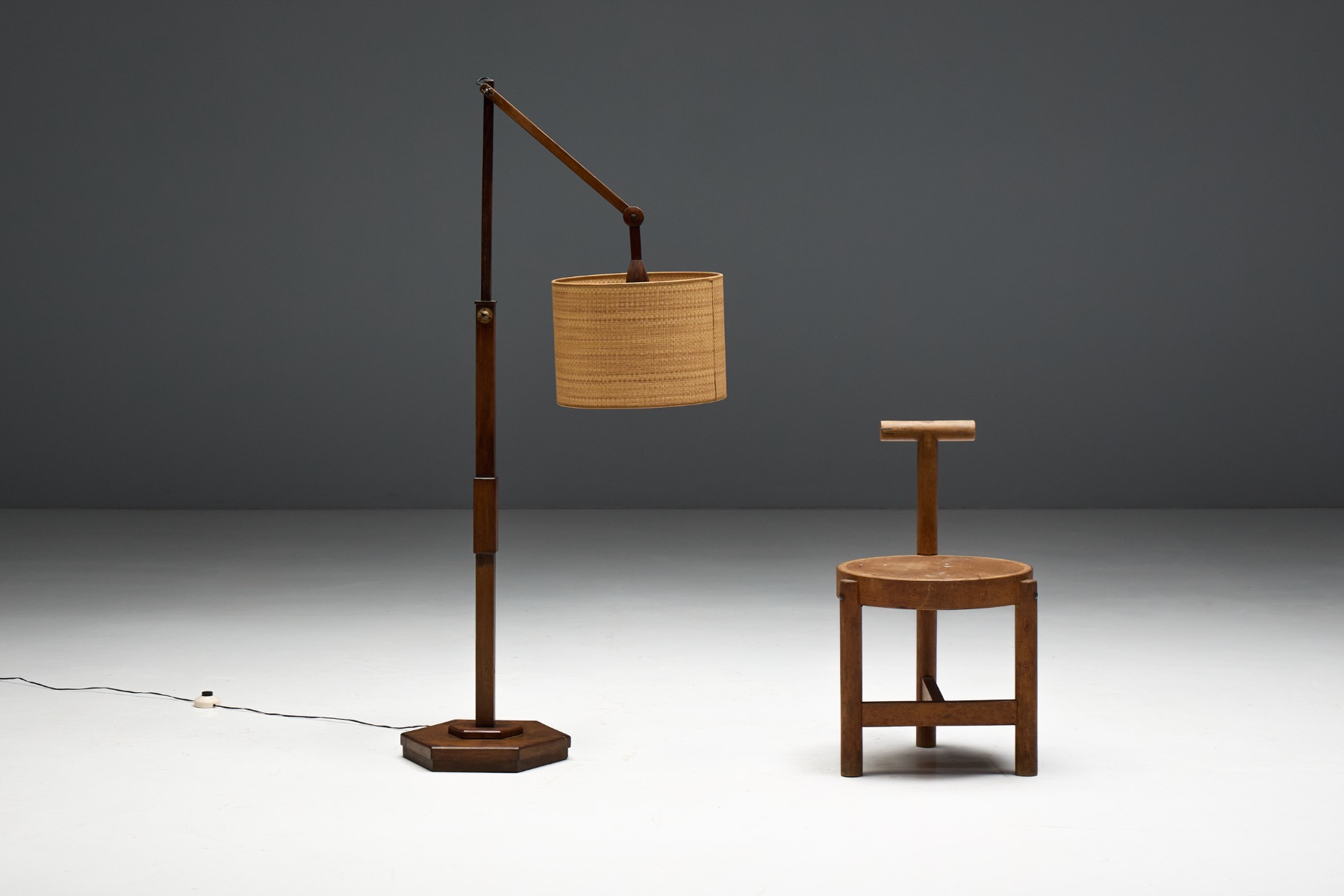  Mid-Century Adjustable Floor Lamp, Scandinavia - 1960s