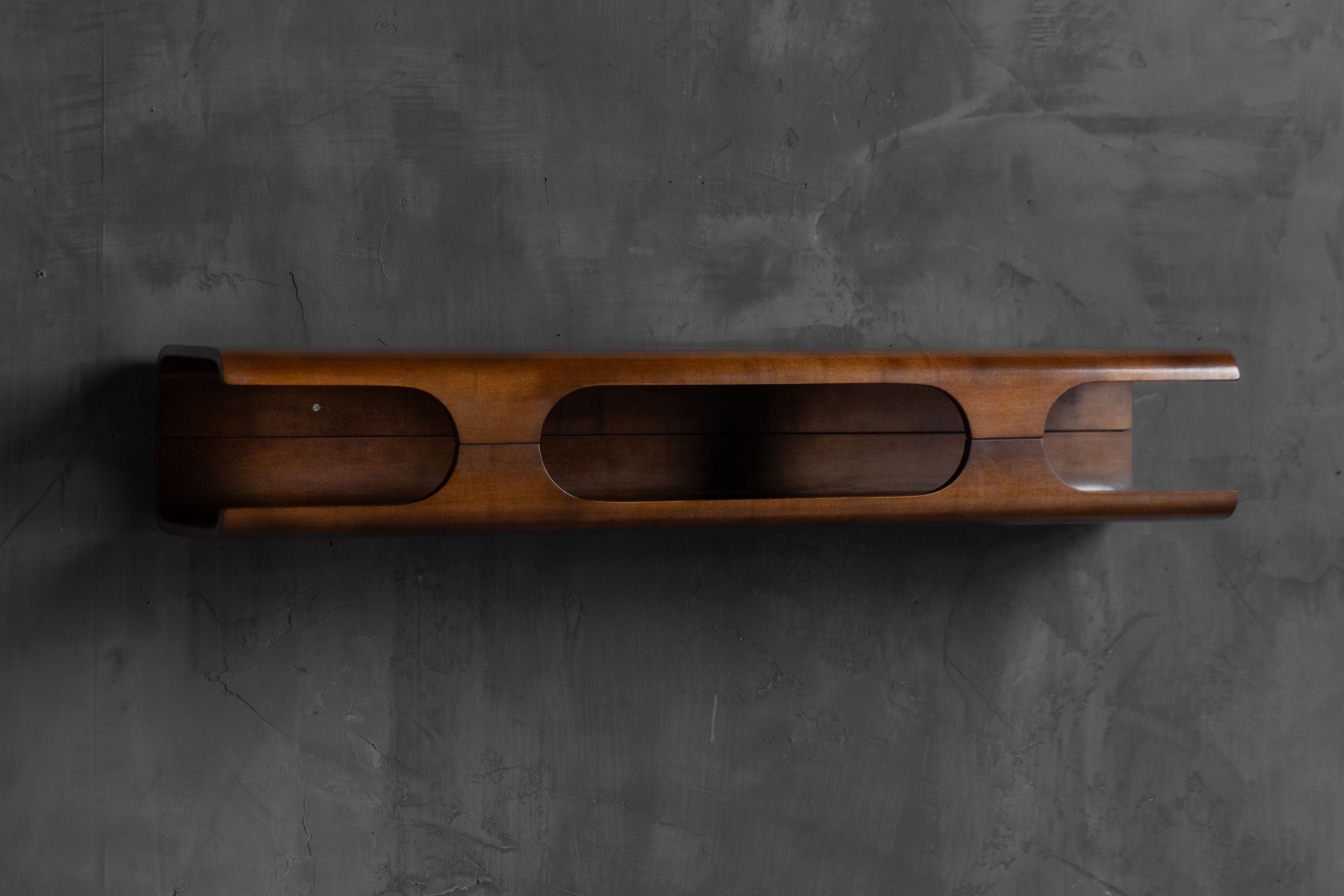 Mid-Century Modern Wall Shelf & Mirror Set, Italy - 1960s