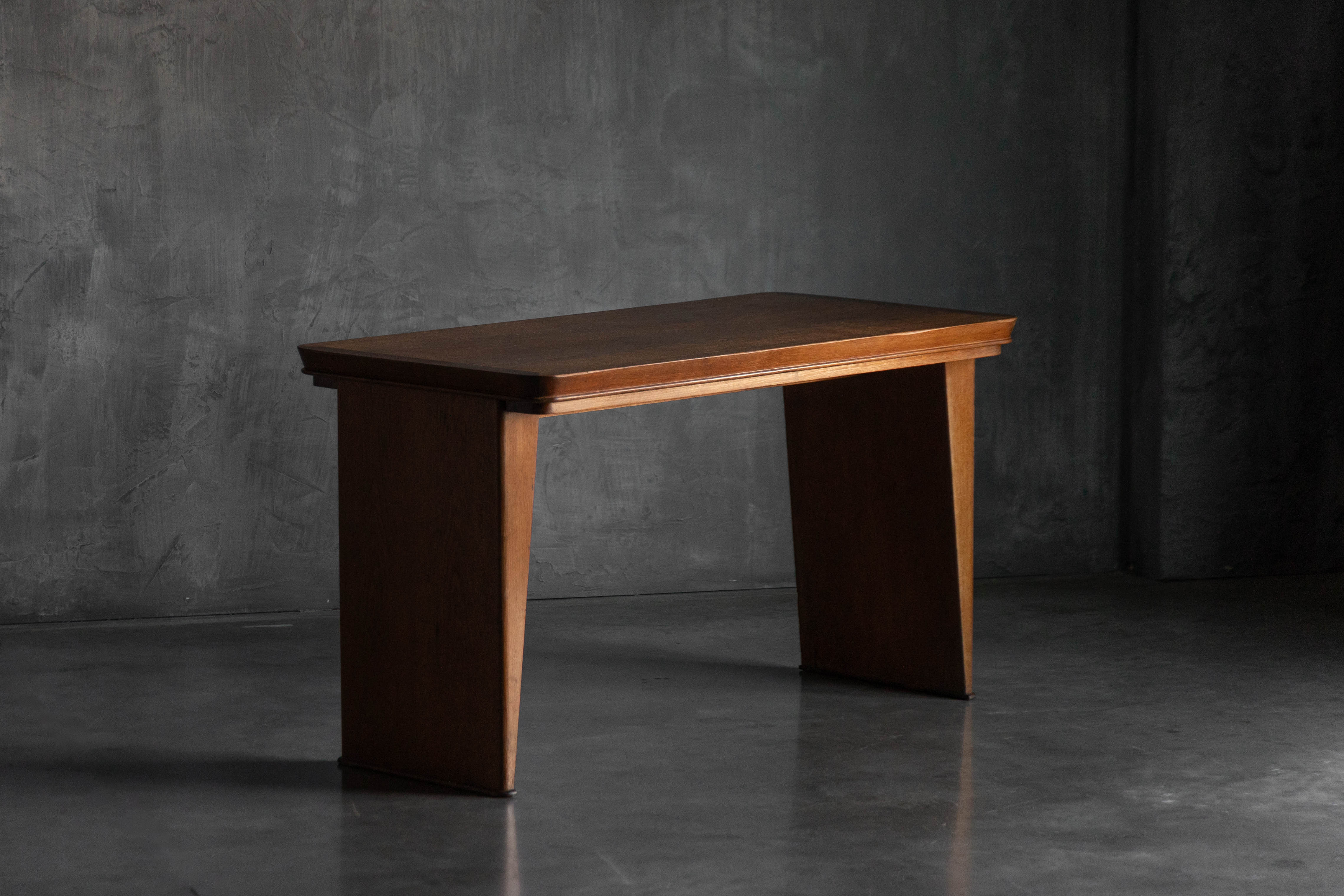 Solid Oak Desk Attributed to Maurice Pré, France - 1930s