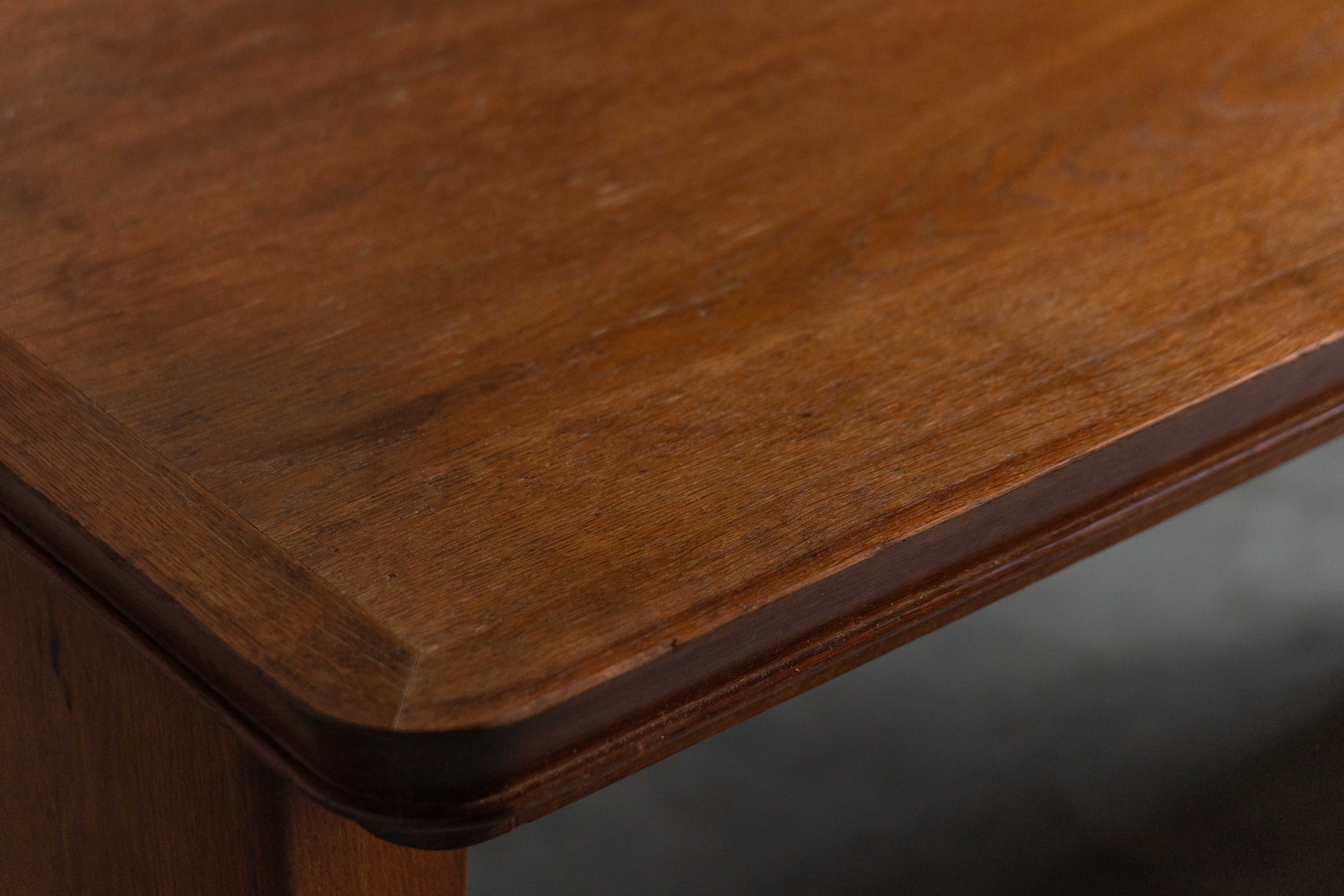 Solid Oak Desk Attributed to Maurice Pré, France - 1930s
