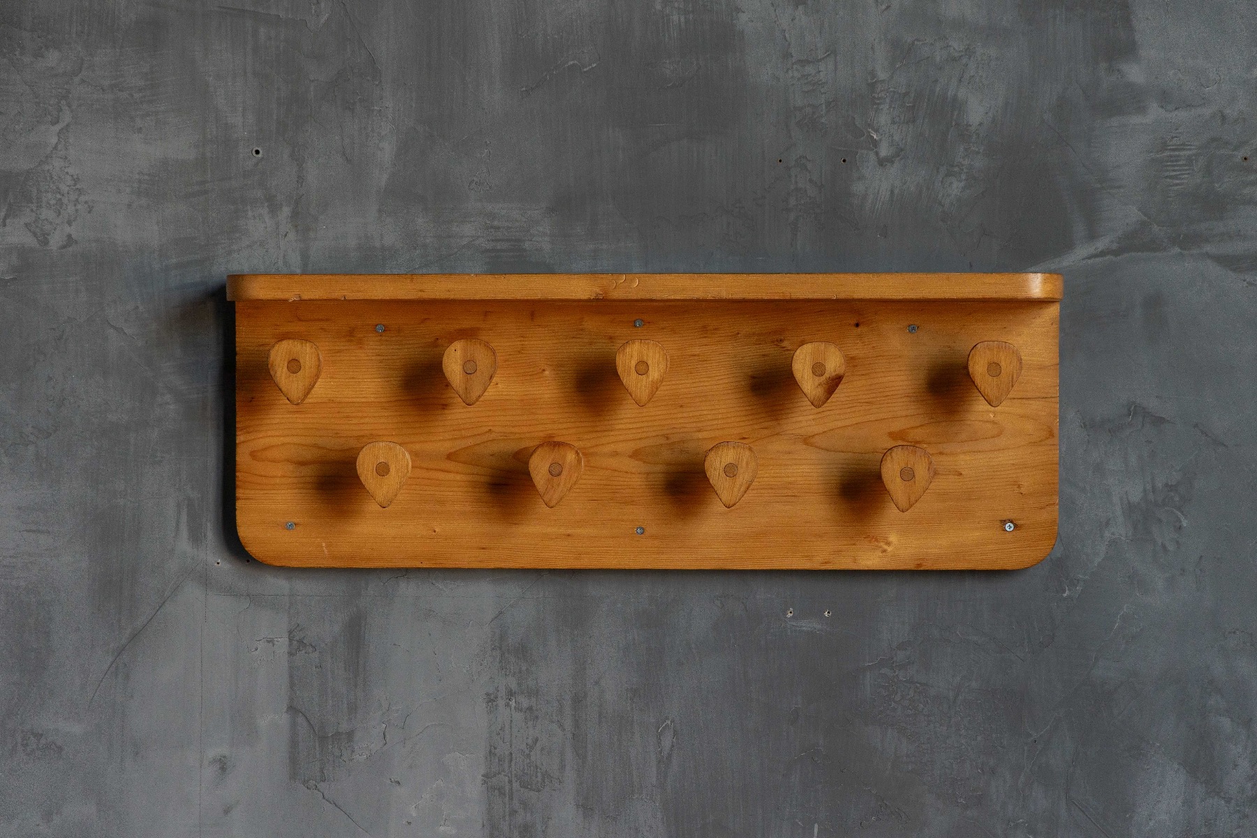 Mid-Century Wall-Mounted Coat Rack by Charlotte Perriand - 1950s