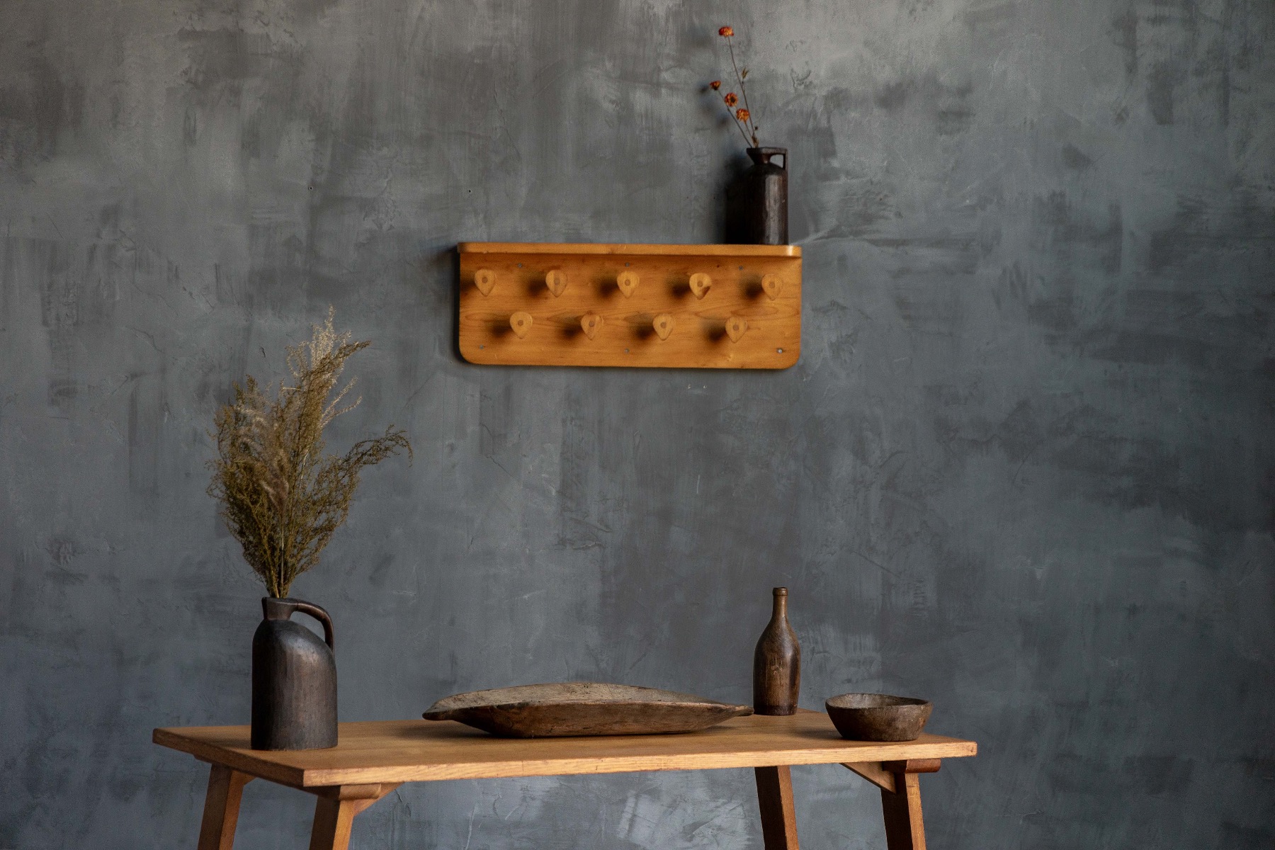 Mid-Century Wall-Mounted Coat Rack by Charlotte Perriand - 1950s