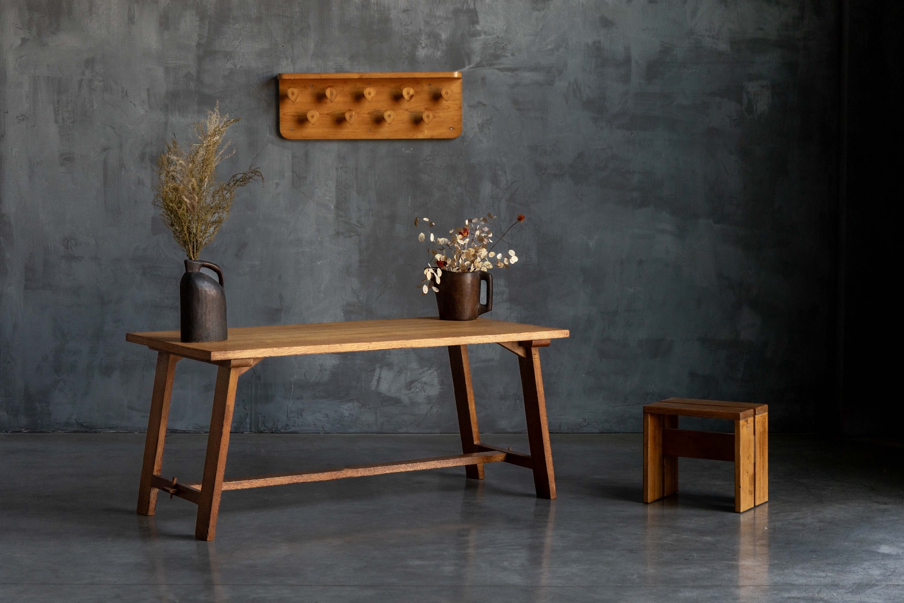 Mid-Century Wall-Mounted Coat Rack by Charlotte Perriand - 1950s