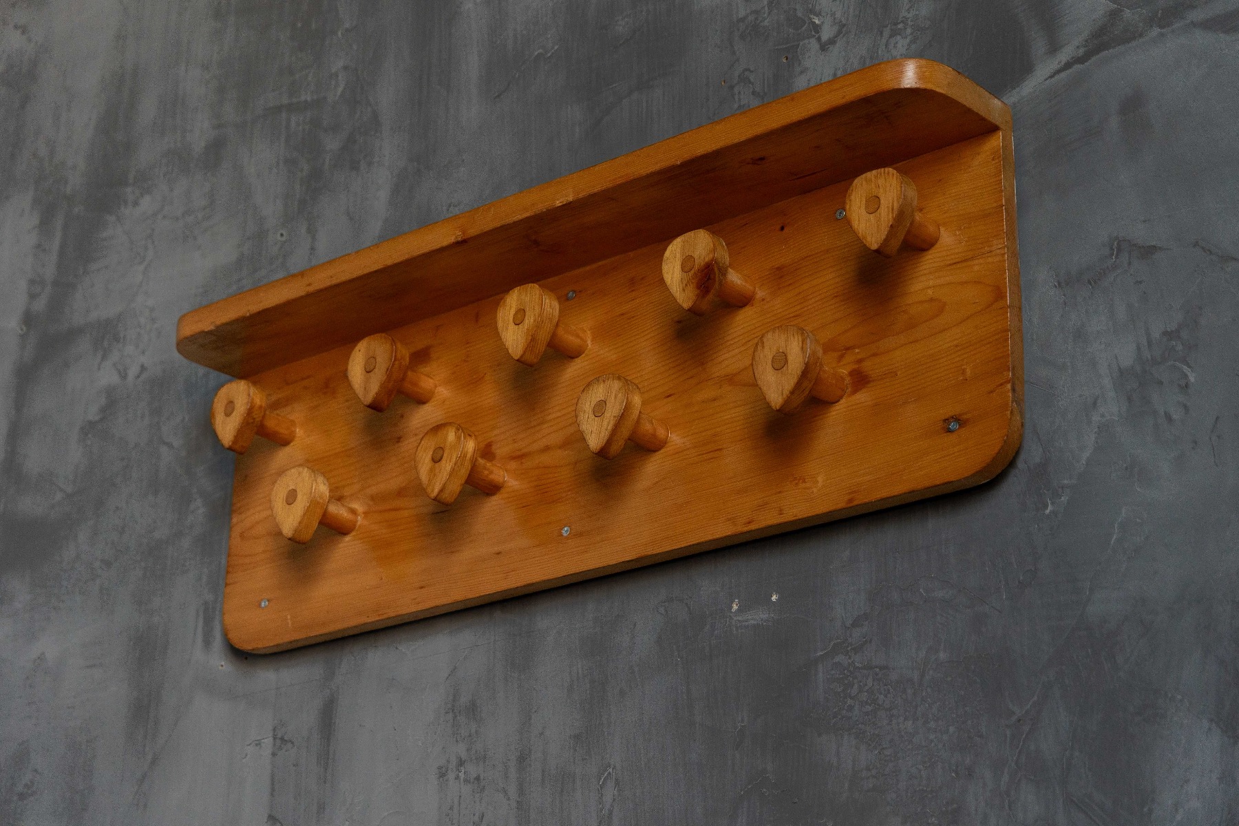 Mid-Century Wall-Mounted Coat Rack by Charlotte Perriand - 1950s