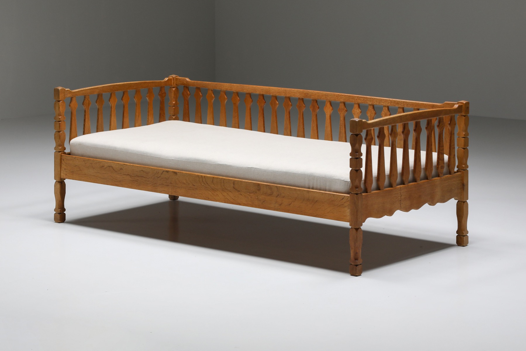 Mid Century Wooden Daybed - 1950s