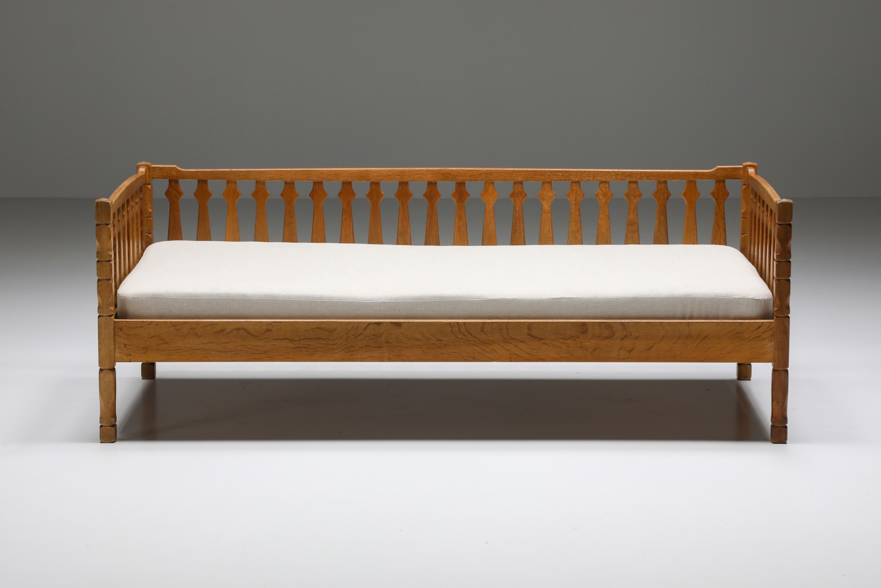 Mid Century Wooden Daybed - 1950s