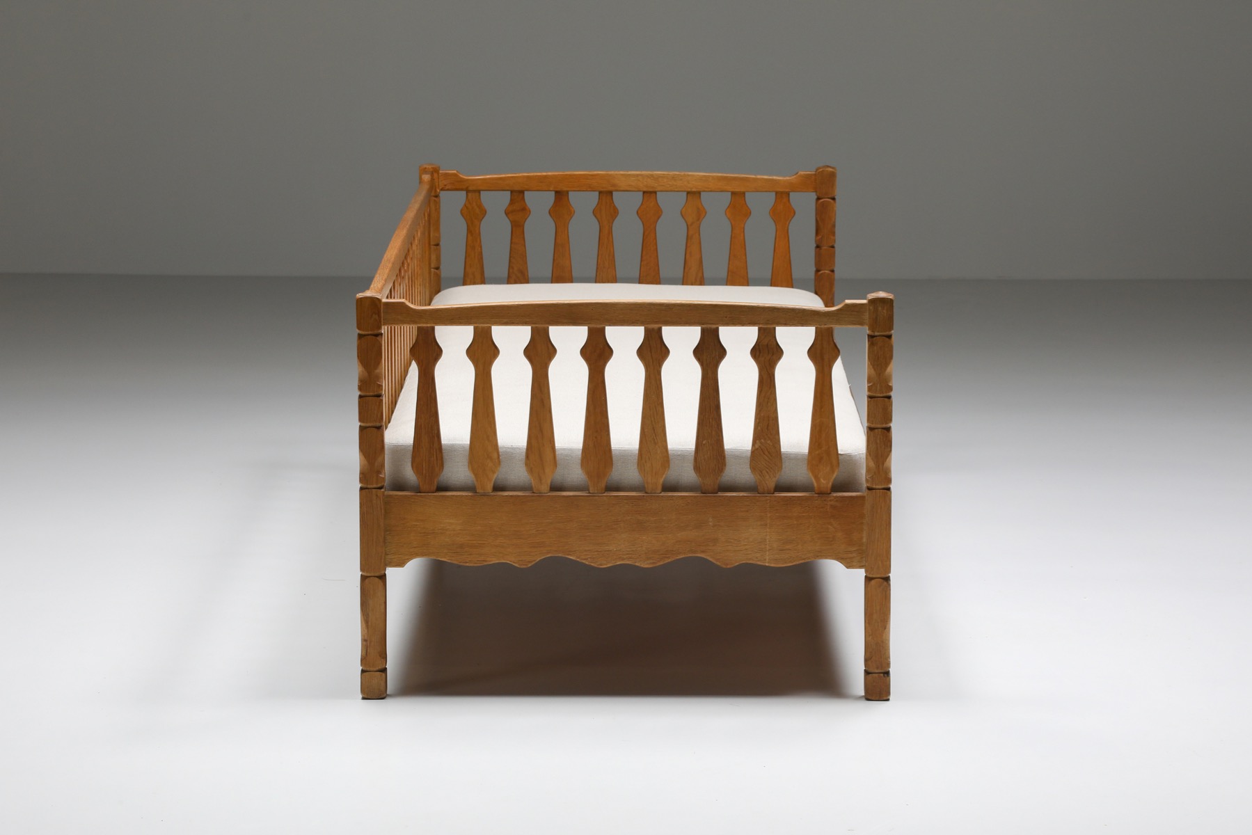 Mid Century Wooden Daybed - 1950s