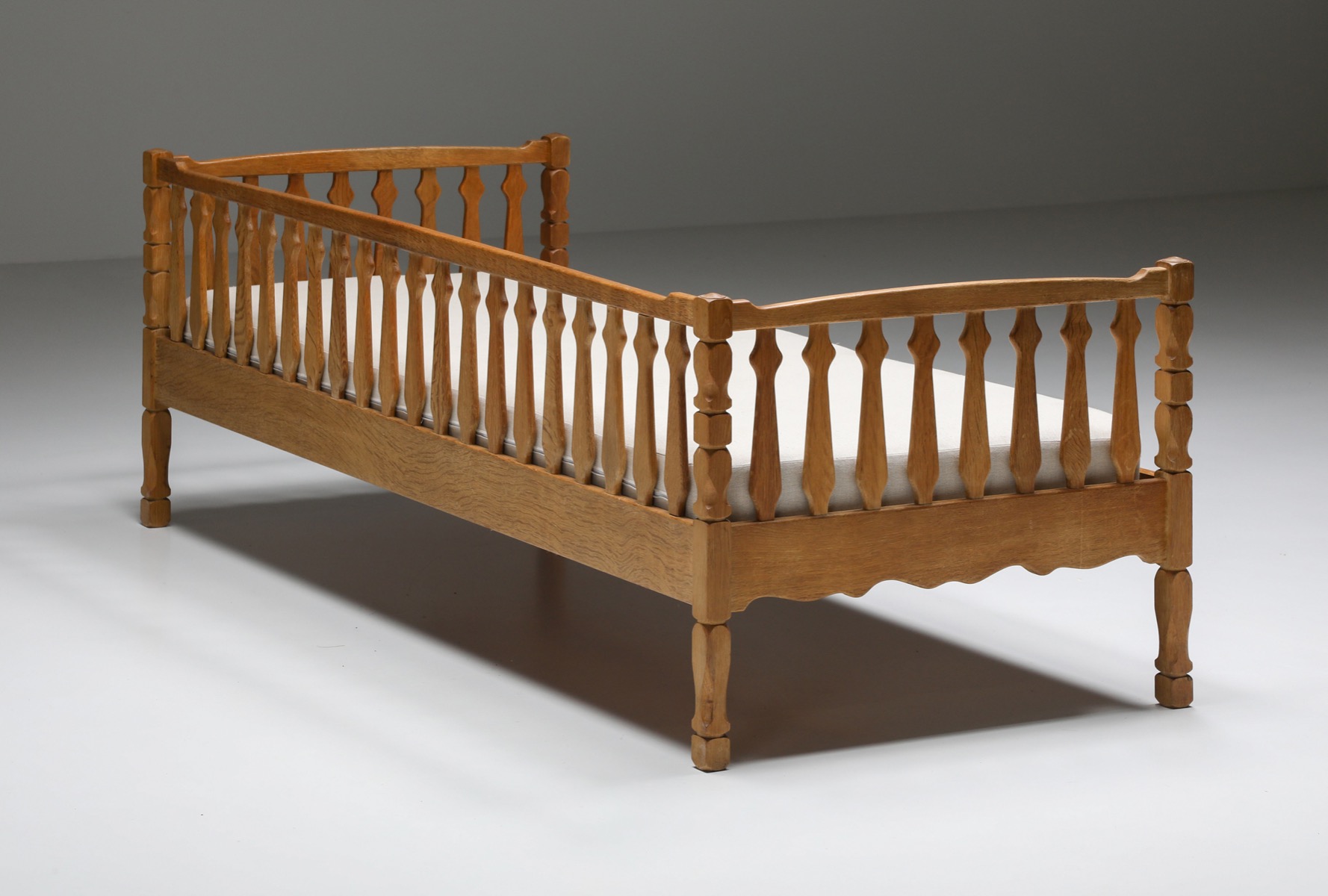 Mid Century Wooden Daybed - 1950s