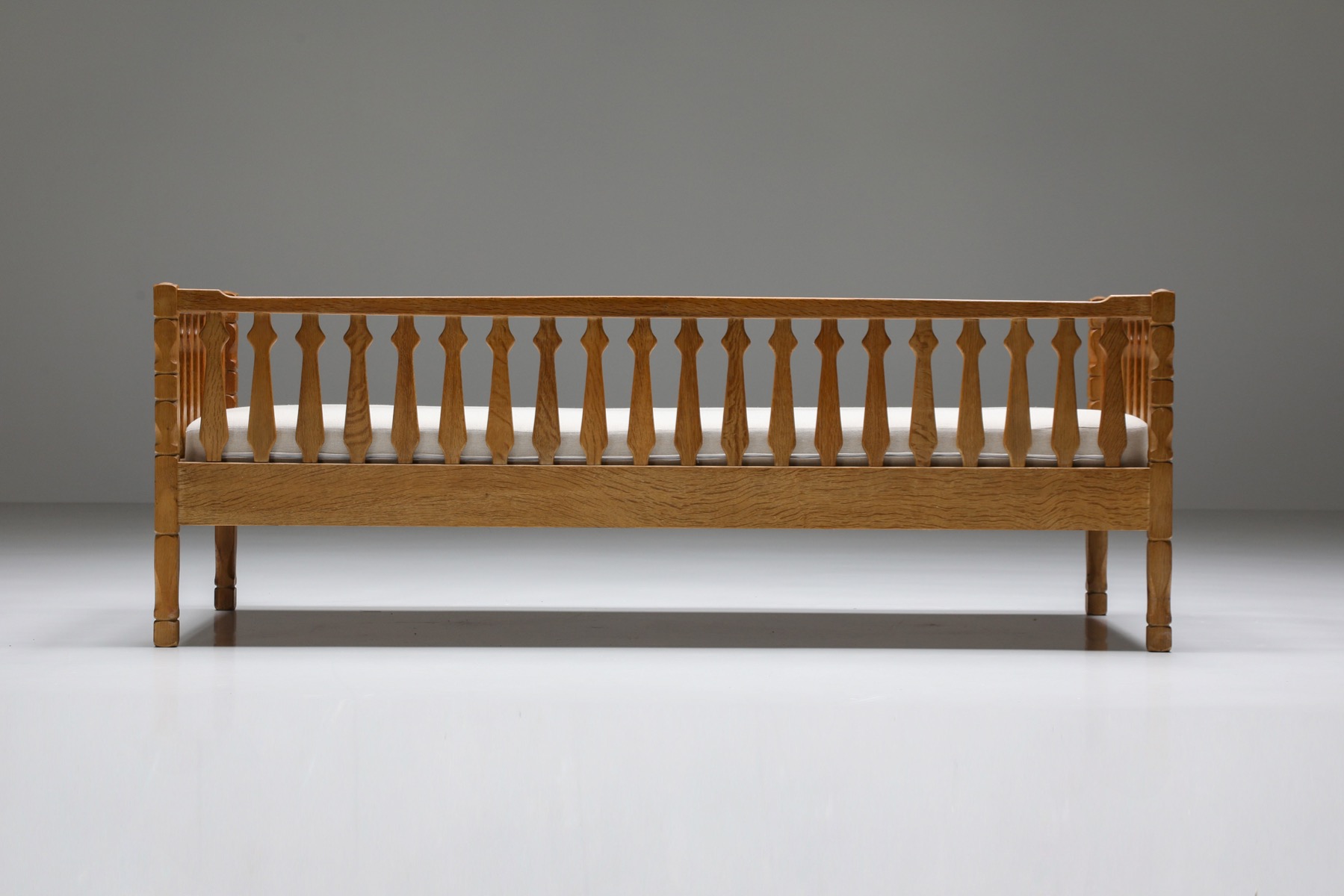 Mid Century Wooden Daybed - 1950s