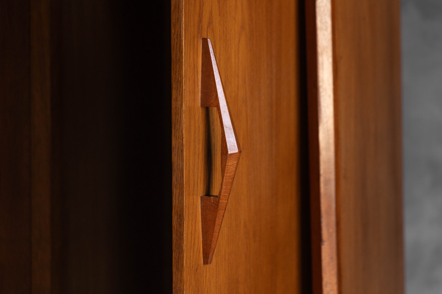 Modernist Oak Highboard, Reconstruction Period, France - Circa 1955
