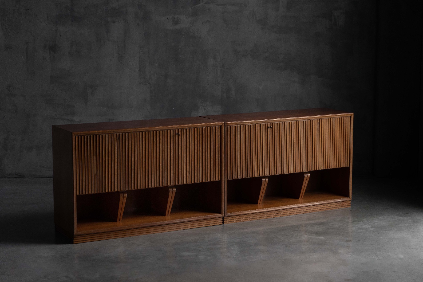 Modernist Slatted Credenza by Paolo Buffa, Italy – 1960s