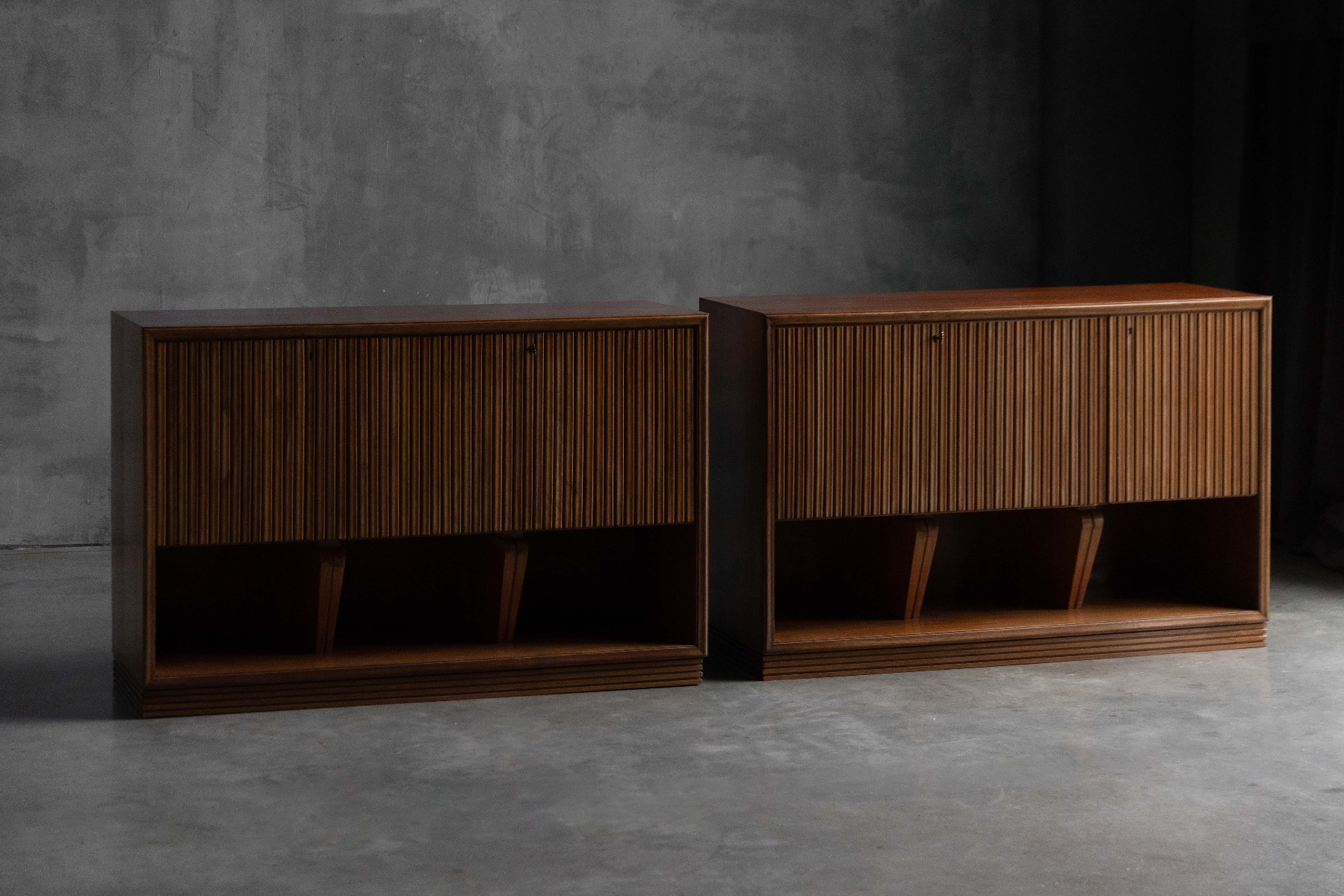 Modernist Slatted Credenza by Paolo Buffa, Italy – 1960s